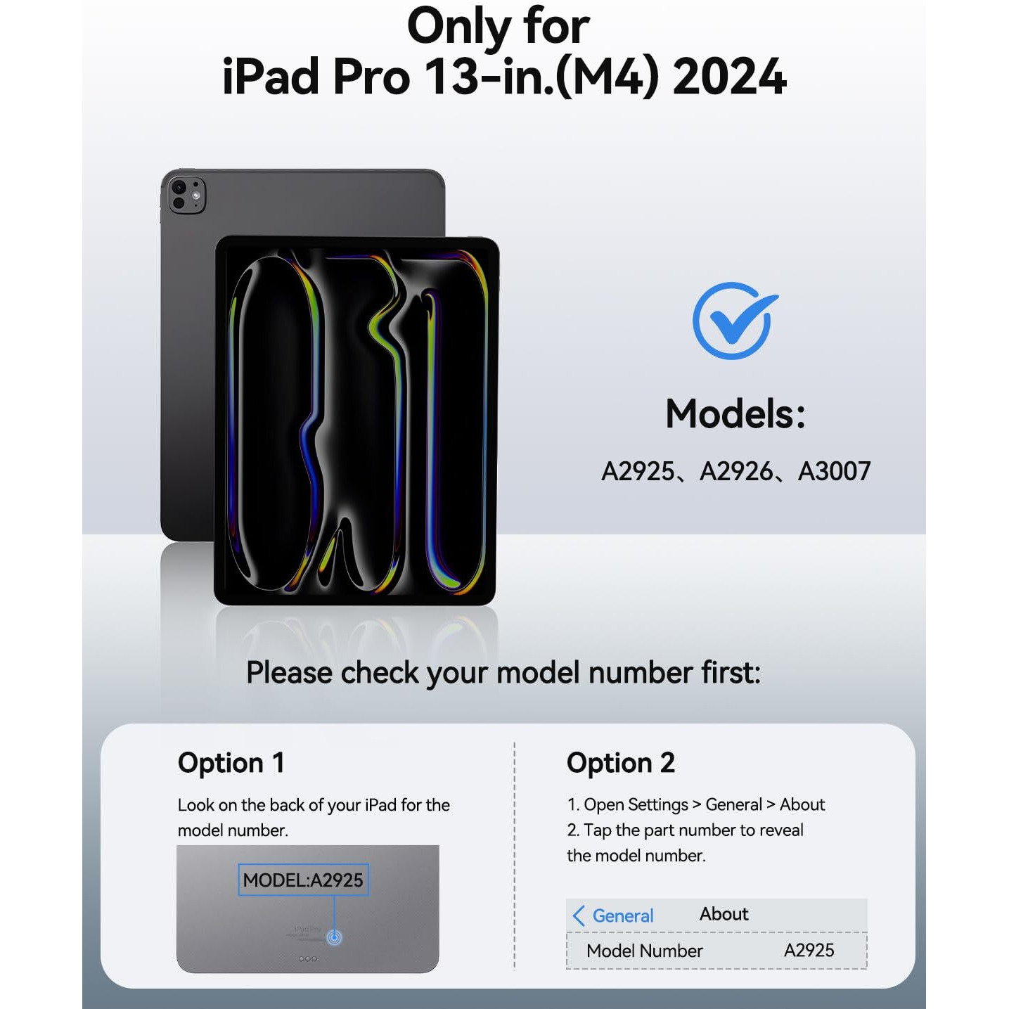 Ausdom Ipad Pro 13-Inch Case 2024 With Keyboard (M4), Wireless Magnetic Floating Backlit Rechargeable Keyboard Case With Multi-Touch Trackpad And Pencil Holder For Ipad Pro 13-Inch (M4, 2024), Black