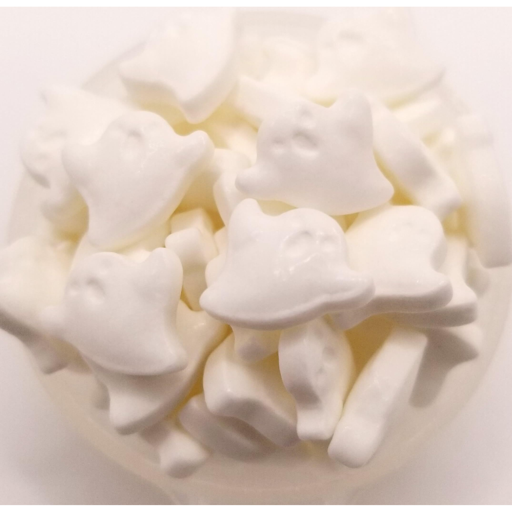 Ncs White Ghost Edible Candy Toppers, 8 Ounces - Great For Cupcakes, Cookies, Cakes, Cake Pops, And Party Tables - Great For Cupcakes, Cookies, Cakes, Cake Pops, And Party Tables