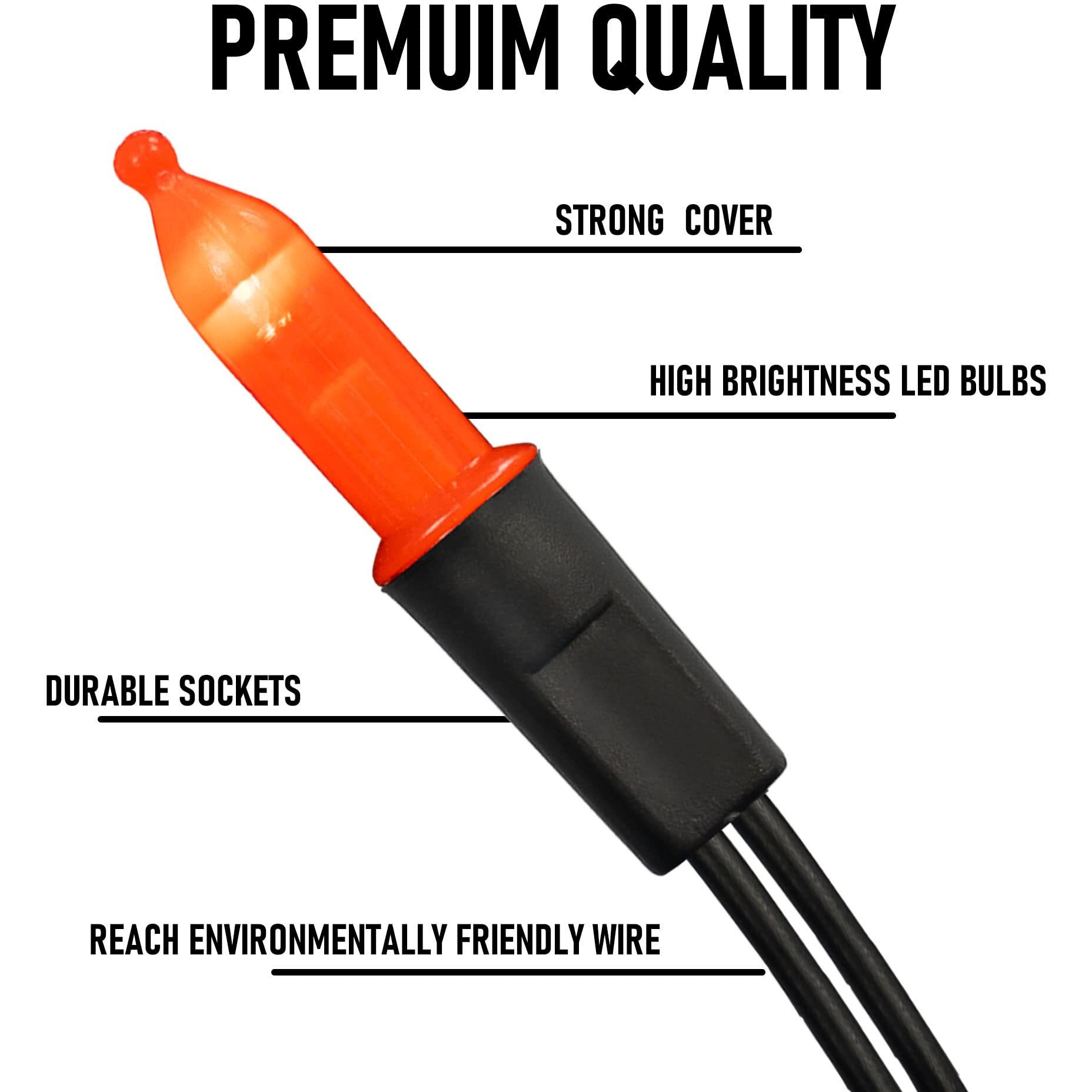 Battery Operated Halloween Lights, 2 Pack Total 100 Led 32 Ft Orange And Purple Lights Outdoor, Waterproof Mini String Lights With 8 Modes, Halloween Decorations For Indoor Patio Party Decor