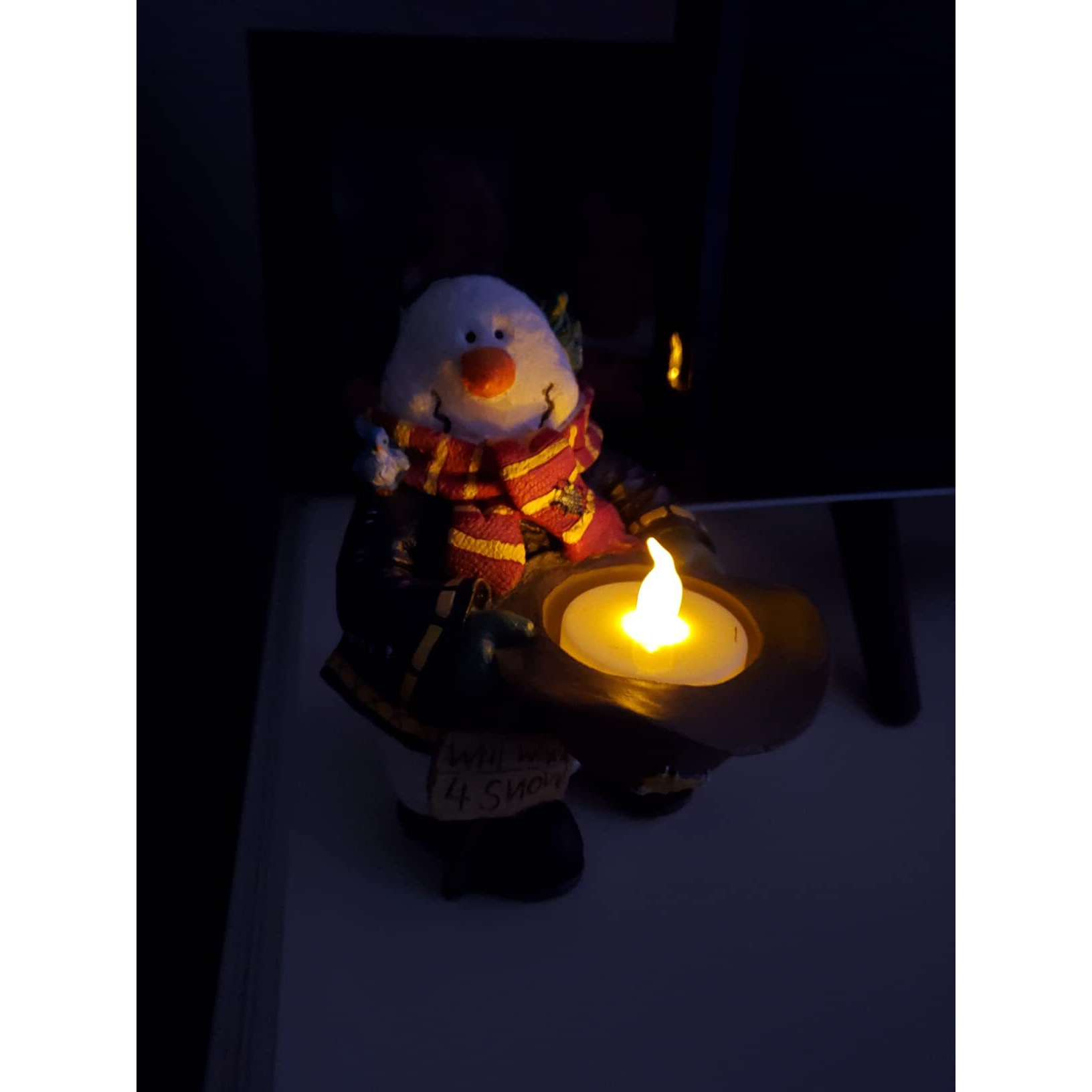 Yiwer Battery Tea Lights Candles Set Of 24 Flickering Flameless Realistic Tealights With Warm Yellow Light Candle Light For Festivals Parties Halloween Warm Atmosphere