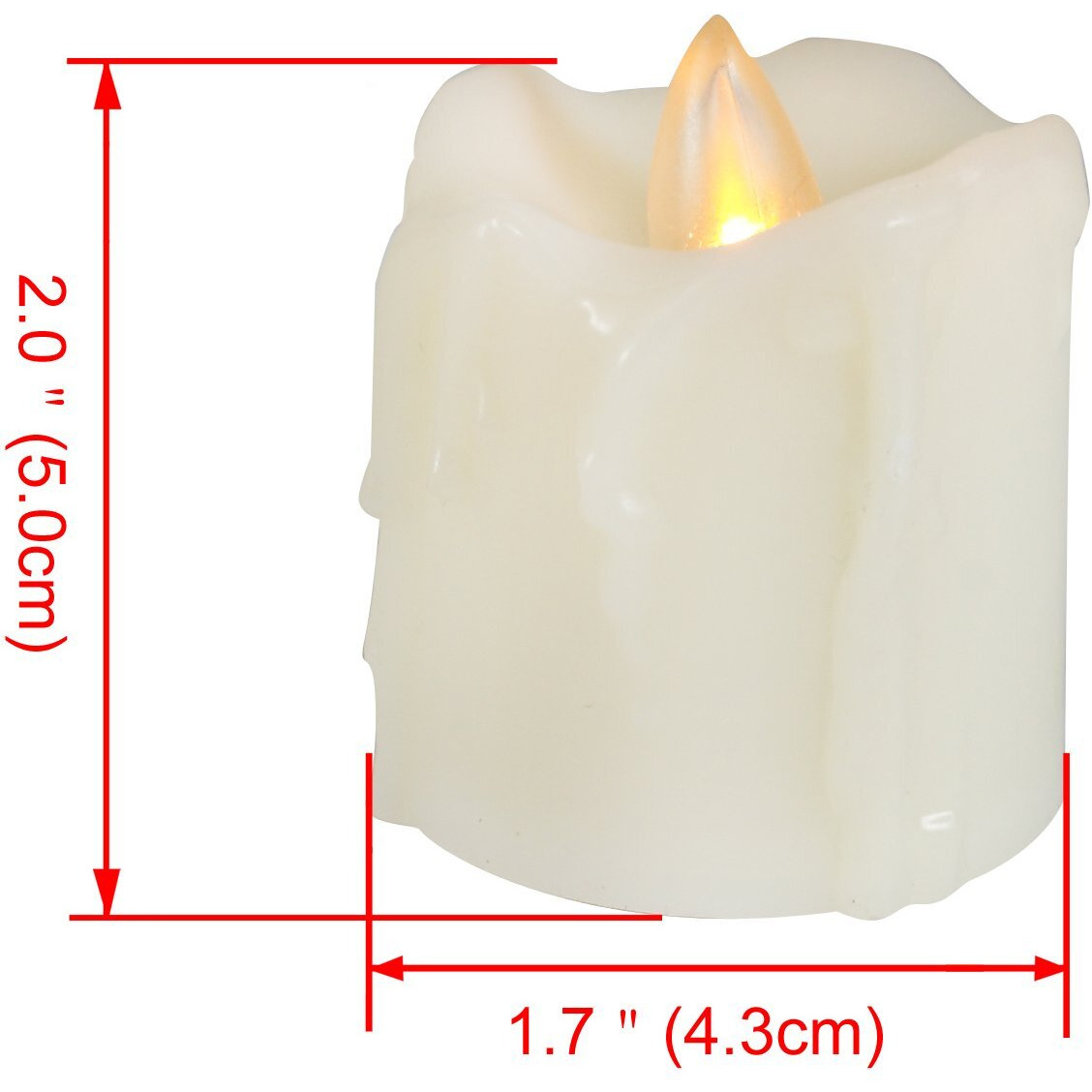 Candle Choice Battery Operated Flameless Votive Candles With Timer Realistic Flickering Fake Electric Led Tea Lights Tealights For Halloween Christmas Party Wedding Decorations Batteries Incl. 6 Pack