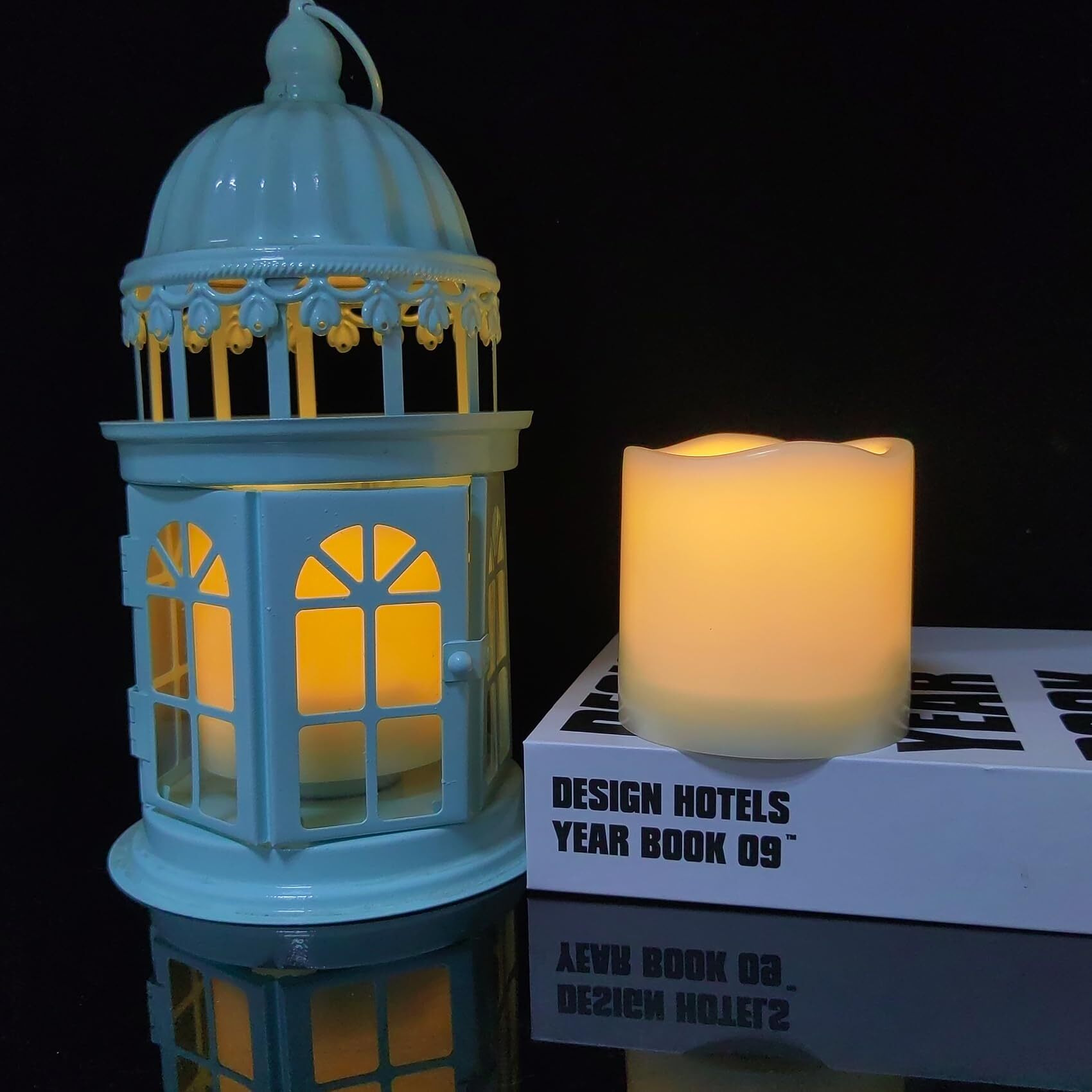 Qinc 2 Pack 3 Outdoor Battery Operated Flameless Candles With Timer Flickering Pillar Waterproof Candle Plastic Electric Led Lights For Wedding Party Halloween Thanksgiving Christmas Decoration