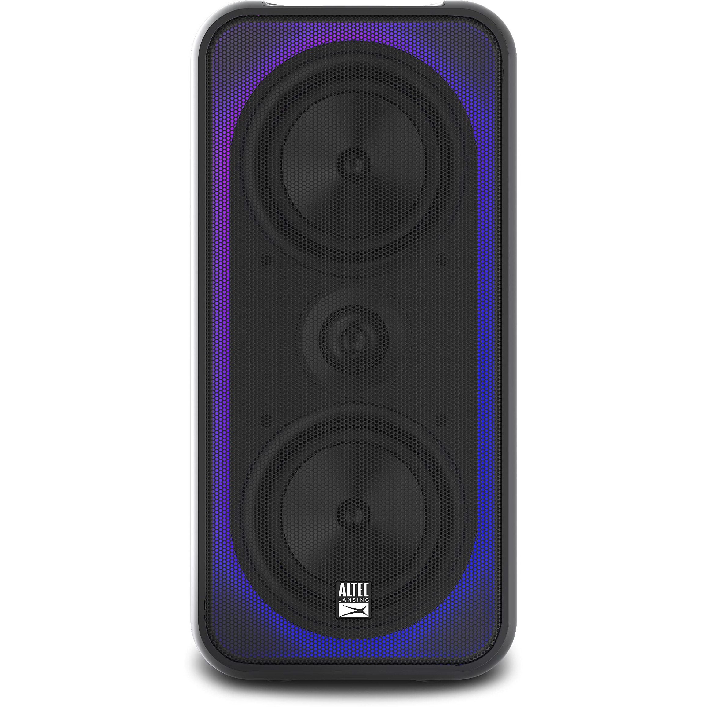 Altec Lansing Shockwave 200 Wireless Party Speaker 180W Bluetooth Speaker With A Long Lasting 12 Hour Battery, Multi Led Party Modes, Multiple Bass Boost Modes, Party Sync, Am/Fm Radio
