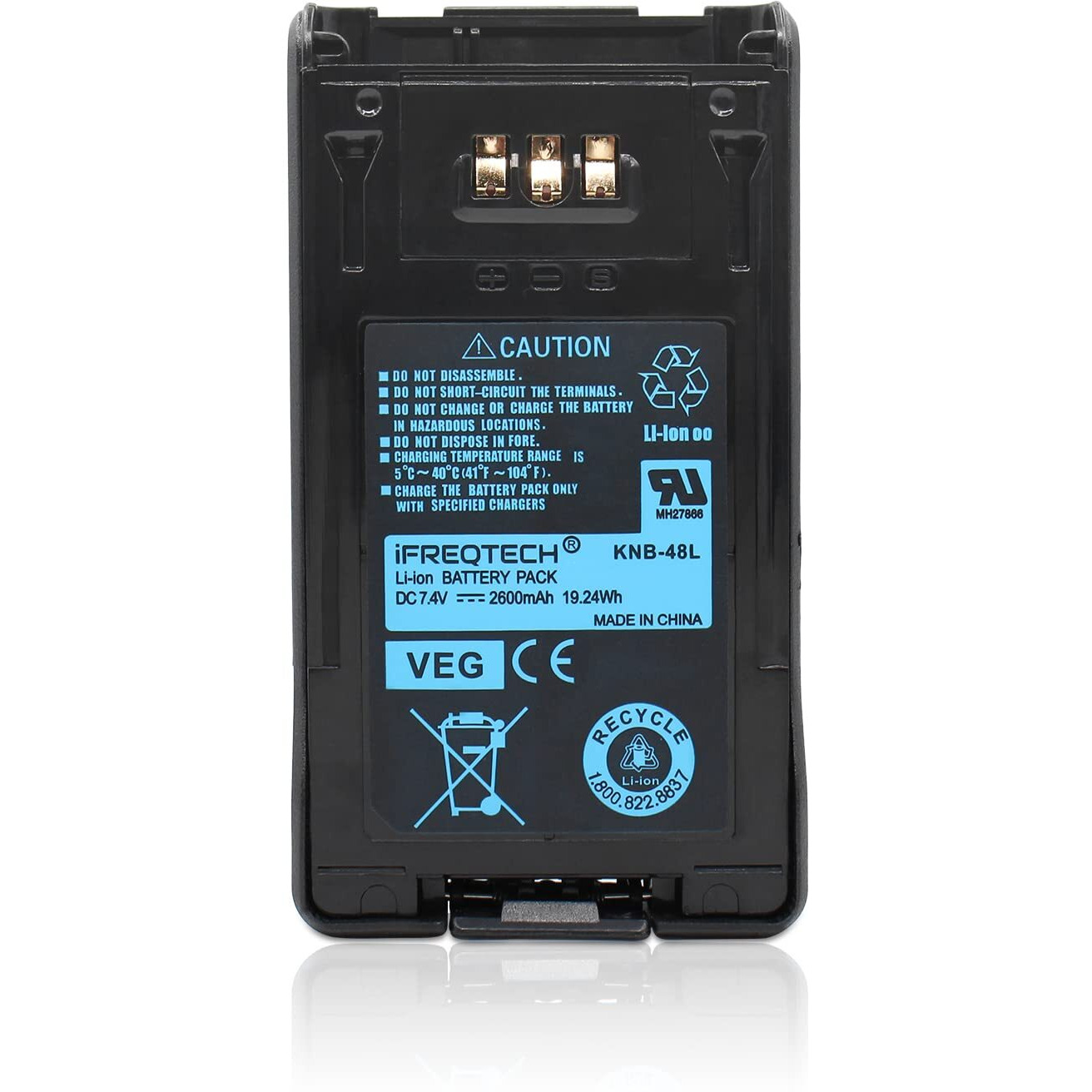 Ifreqtech Knb-48L Battery For Kenwood Tk-5220 Tk-5320 Nx-200 Nx-300 Nx200 Nx300 Nx-200G Nx-300G Portable Two Way Radio