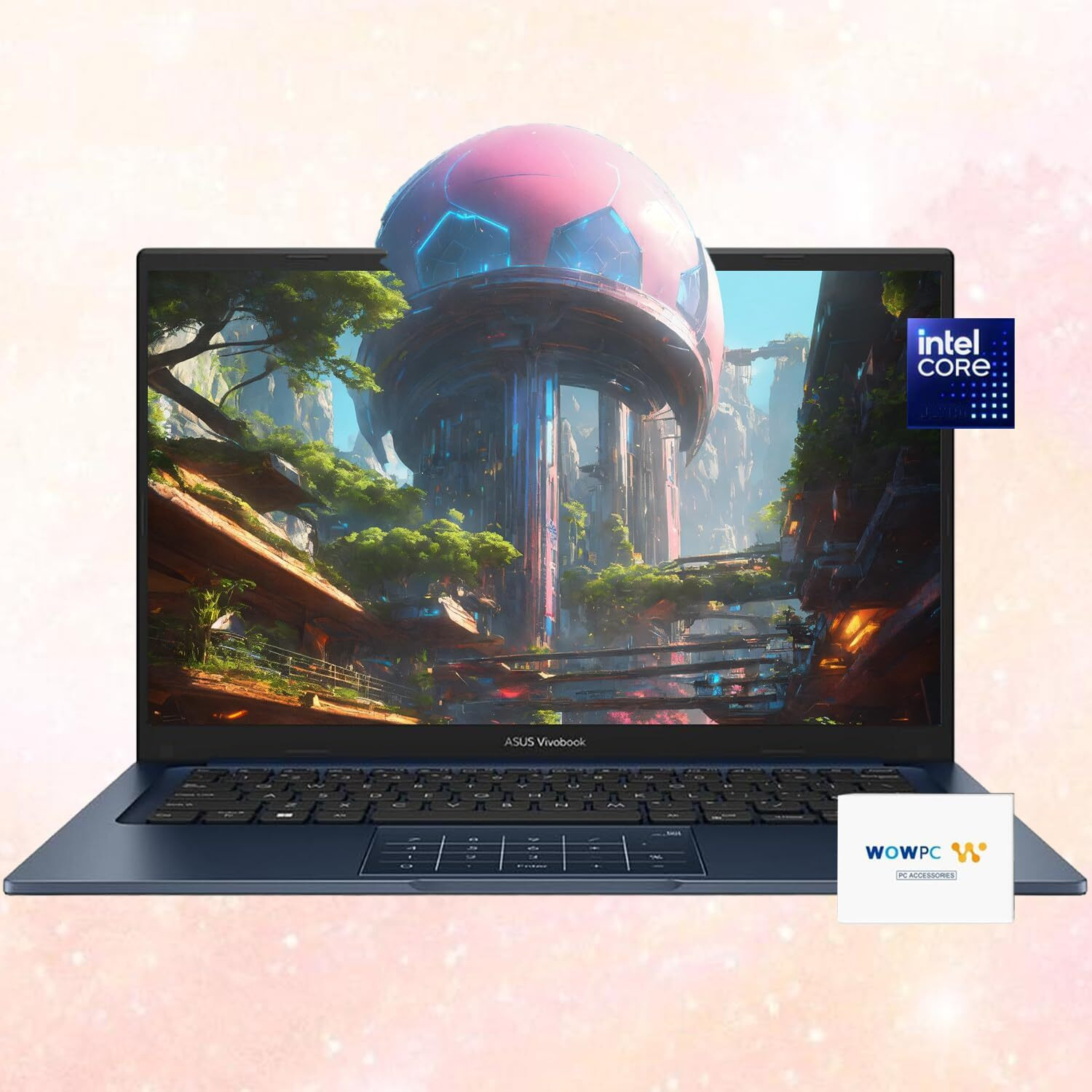 Asus Vivobook Laptop | 14"" Fhd (1920 X 1080) Display | 12Th Generation 6 Core Processor | 40Gb Ram | 1.5Tb Storage | Bluetooth | Hdmi | Thin & Light | Windows 11 Home | W/Wowpc Bundle