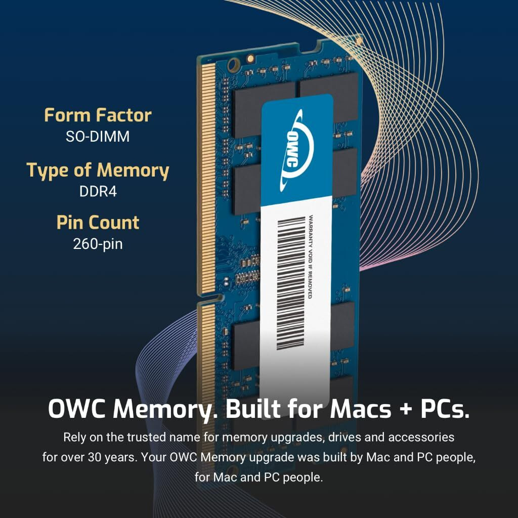 Owc 16Gb Ddr4 2666Mhz Pc4-21300 Cl19 2Rx8 Non-Ecc Sodimm 1.2V 260-Pin Laptop Notebook Memory Ram Upgrade Module