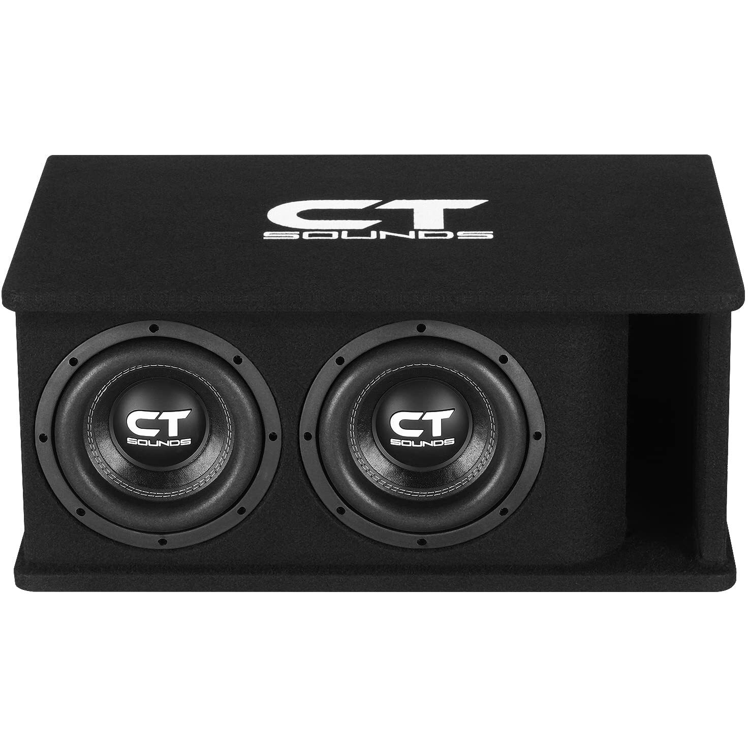 Ct Sounds Dual 8    1600W Loaded Tropo Series Ported Car Subwoofer Box - Tropo-2X8D4