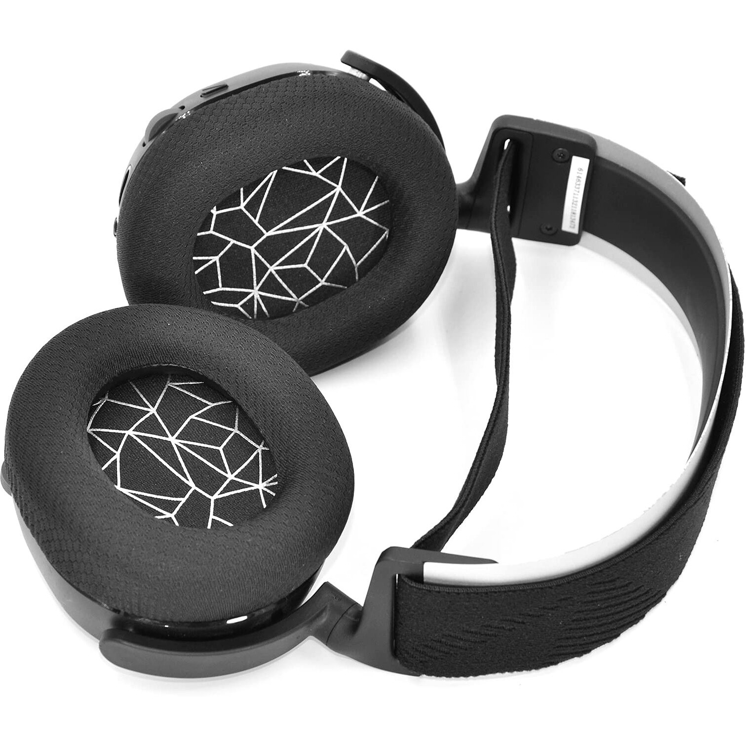 Replacement Fabric Ear Pads Cushion Earmuffs Compatible With Steelseries Arctis 3 / Arctis 5 / Arctis 7 Arctis 9 / Arctis 1 / Steelseries Arctis Pro Lossless Wireless Gaming Headphone (Black_Gray)