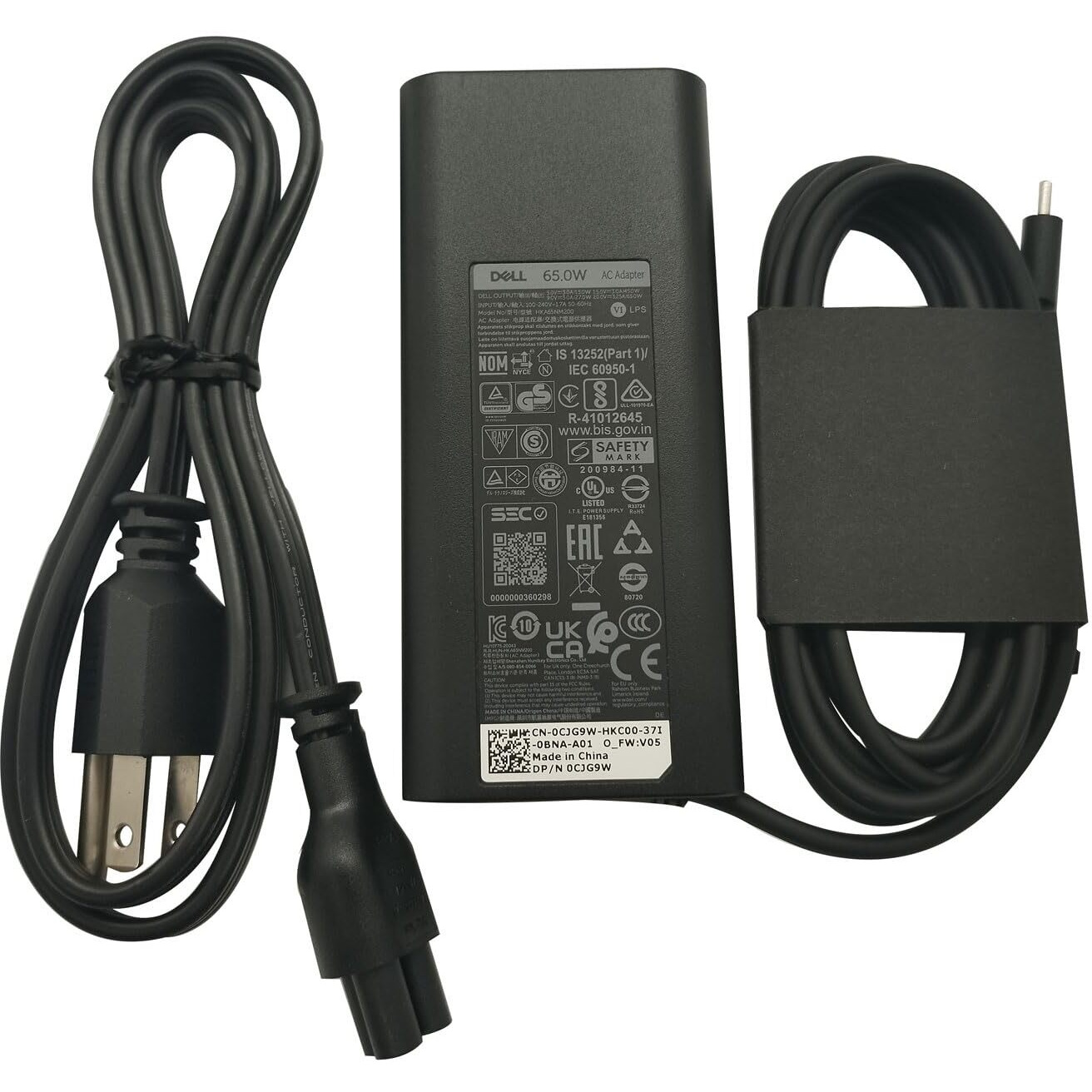 Dell Laptop Charger 65W Watt Usb Type C Ac Power Adapter Include Power Cord For Dell Latitude 3340 3440 3540 5340 5440 5540 7340 7440 7640 9440 2In1