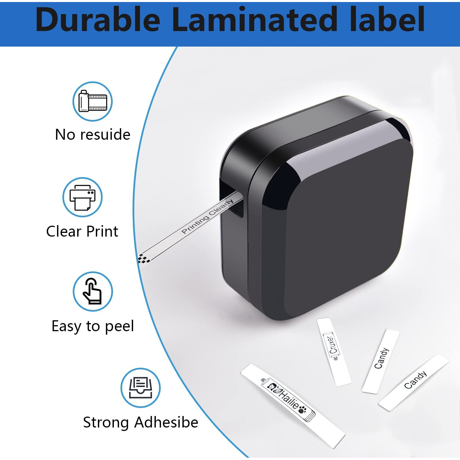 Label Tape Replacement For Brother - 5 Pack P Touch Label Tape Compatible With Brother Tze-231 Tz-231 Laminated, Black On White 12Mm 0.47"", For Pt-D200 Pt-D210 Pt-D400 Pt-H100 Pt-1230Pc Label Makers