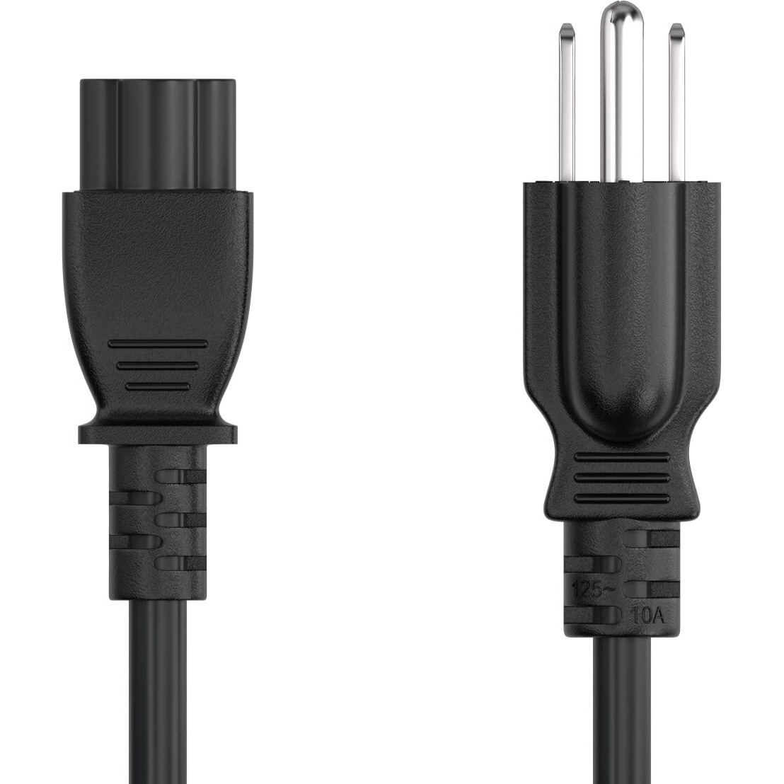 Cable Leader 10 Ft 18 Awg 3-Prong Notebook Ac Power Cord (Iec320 C5 To Nema 5-15P)