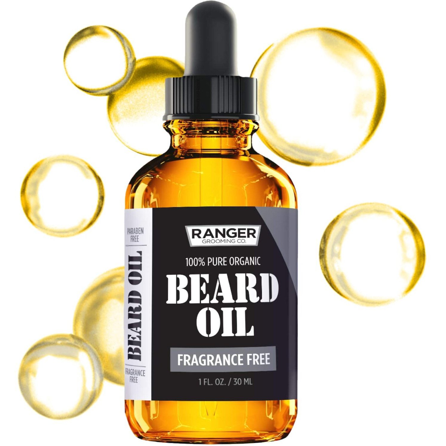 Leven Rose Beard Oil For Men And Beard Softener 100% Pure Natural For Bearded Men, Mustaches, And Moisturized Skin 1 Oz By Ranger Grooming Co