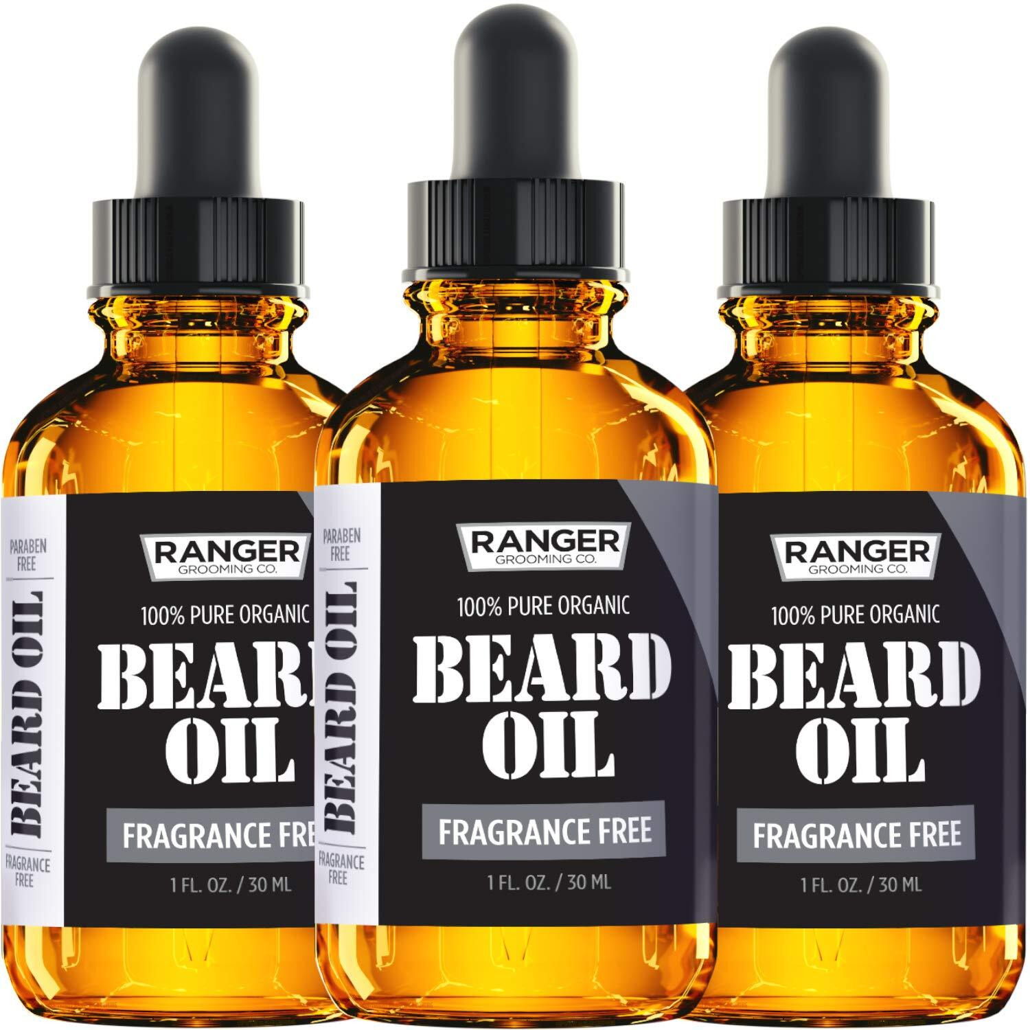 Leven Rose Beard Oil For Men And Beard Softener 100% Pure Natural For Bearded Men, Mustaches, And Moisturized Skin 1 Oz By Ranger Grooming Co
