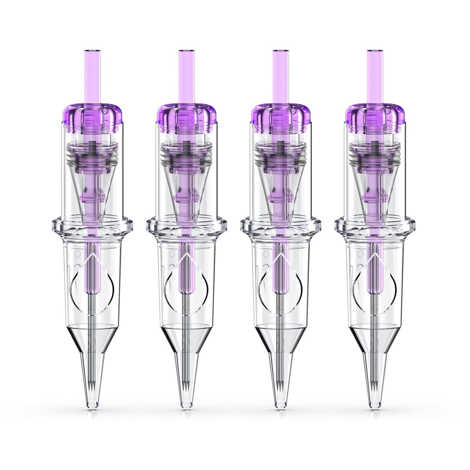 Wormhole Tattoo Cartridge Needles, 20Pcs 1Rl Disposable Tattoo Needle Cartridges Standard 1 Round Liner For Rotary Tattoo Machine Pen Cartridge Machine Permanent Makeup (1201Rl)