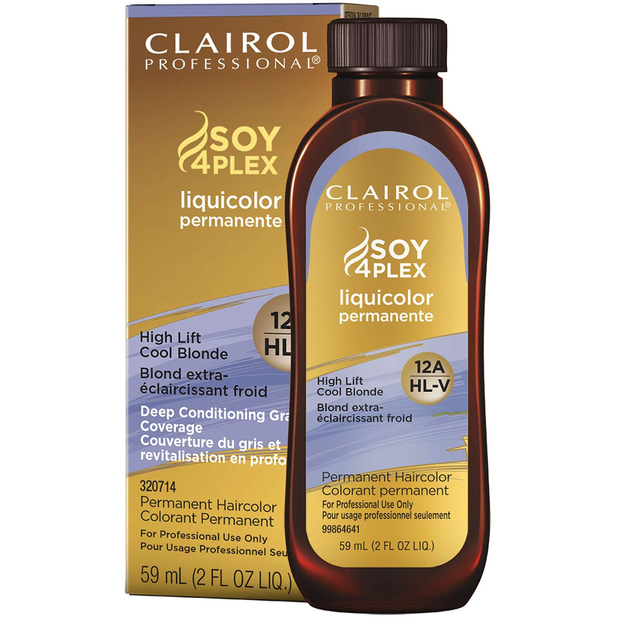 Clairol Professional Permanent Liquicolor For Blonde Hair Color, 12A High Lift Cool Blonde, 2 Oz