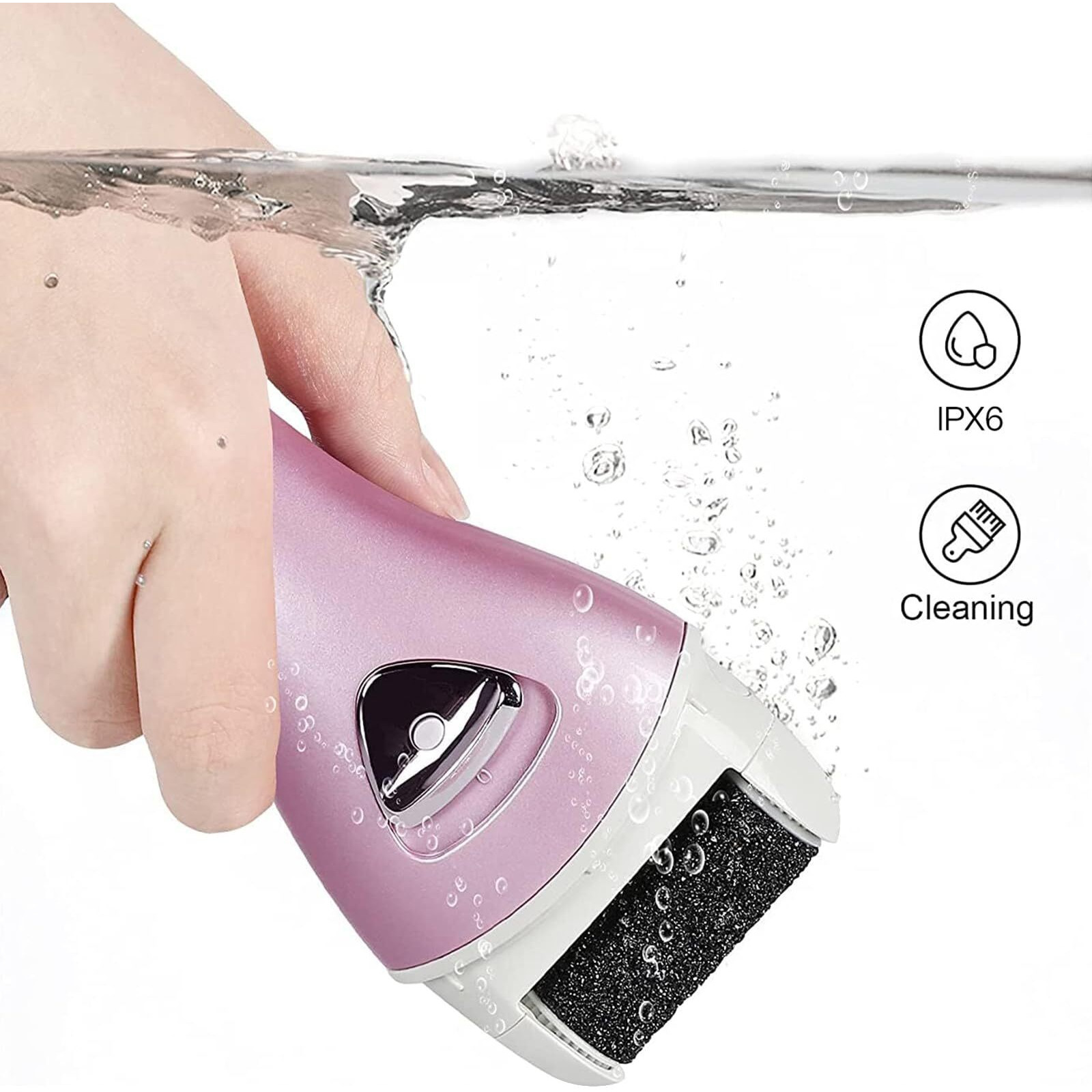 Electric Feet Callus Removers Rechargeable,Portable Electronic Foot File Pedicure Tools, Electric Callus Remover Kit,Professional Pedi Feet Care Perfect For Dead,Hard Cracked Dry Skin(Pink)