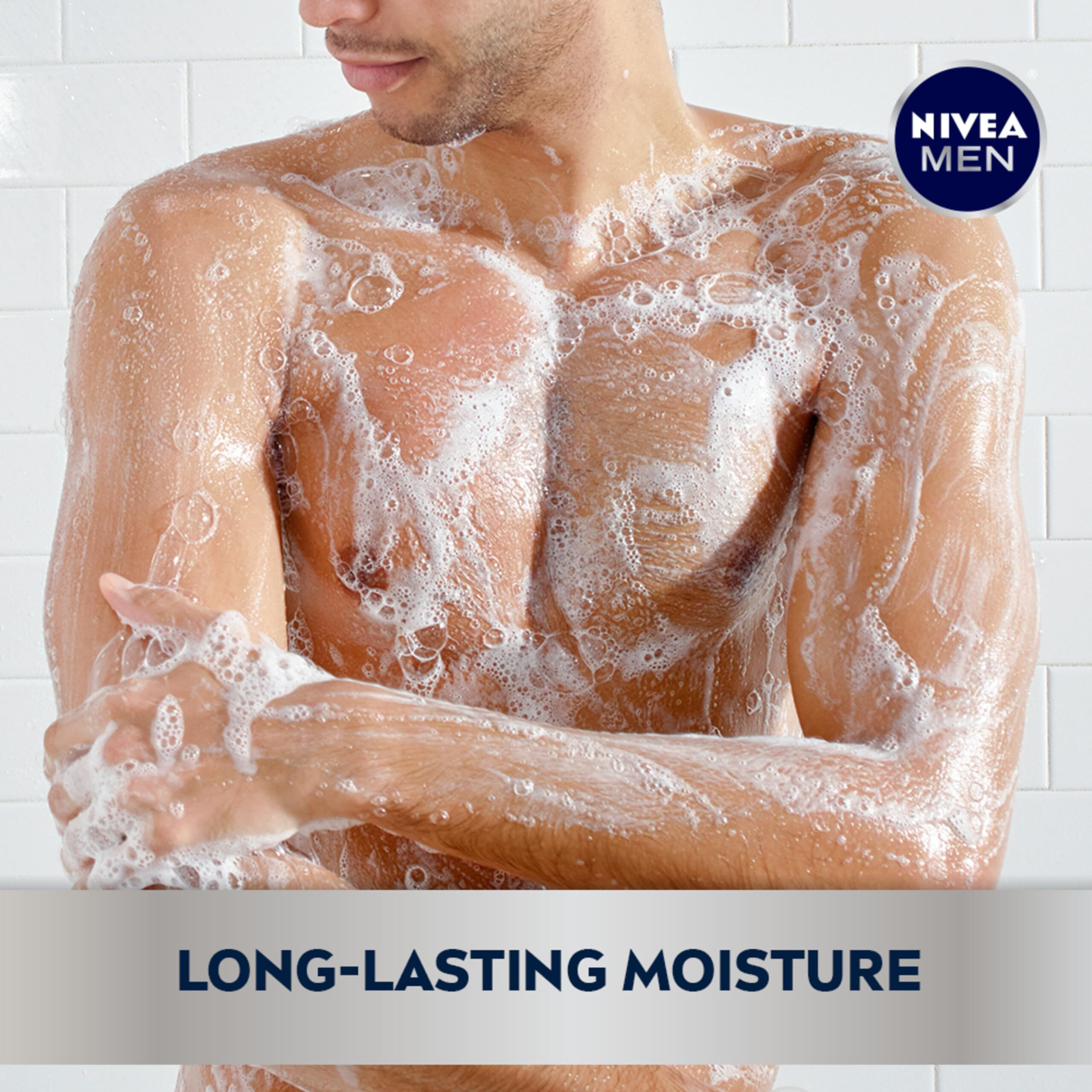 Nivea Men Maximum Hydration Body Wash, Aloe Vera Body Wash For Dry Skin, 30 Fl Oz Pump Bottle