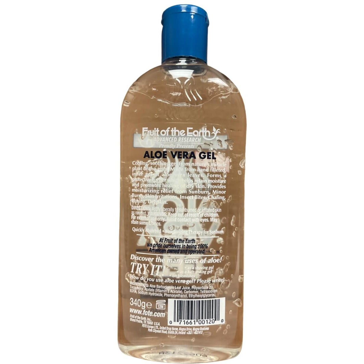 71661000120 Part 71661000120 - Gel Moisturizing Aloe Vera 100% 12Oz Ea By Fr...