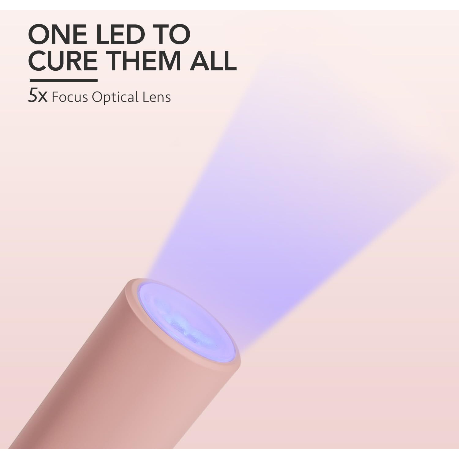 Gaoy Handheld Uv Light For Gel Nails, Mini Nail Light, Portable Led Nail Lamp, Cordless Rechargeable Usb Nail Dryer For Fast Curing, Pen Lamp Pink