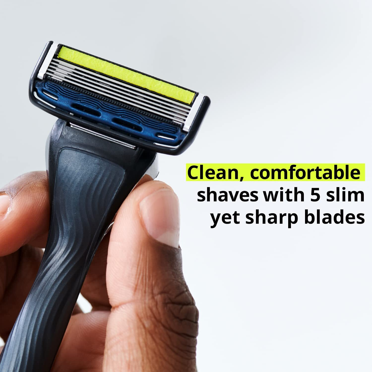 Dorco Pace 5 Pro Razors- Shaving System For Men With Trimmer - 1 Handle + 9 Cartridge Set