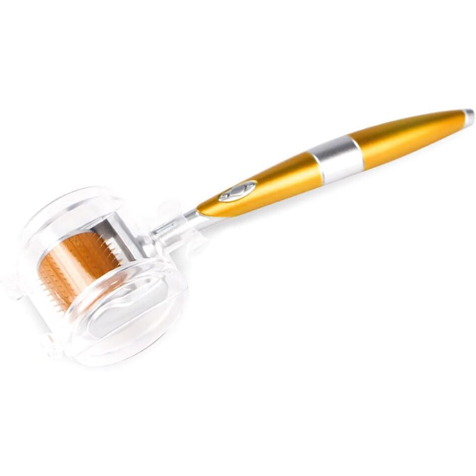 Professional Derma Roller 192 Individual Real Needles Titanium Micro Needles Skin Care Tools Microneedling Roller For Home Use With Storage Case & User Manual