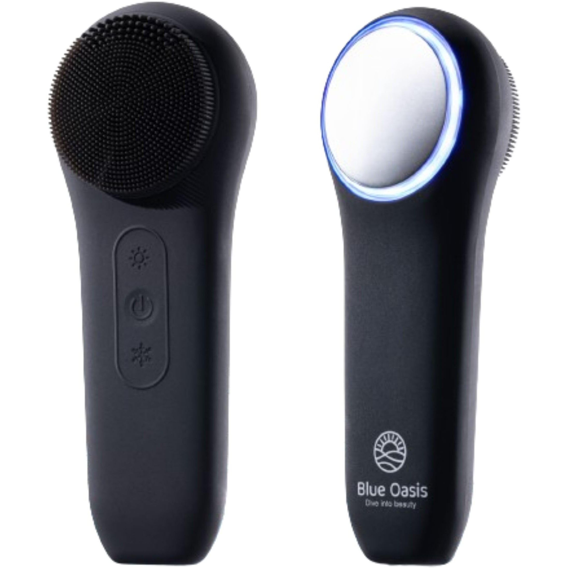 Facial Cleansing Brush, Rechargeable Electric Face Scrubber, Waterproof Silicone Face Brush Cleanser W/Fast Usb-C Charger, Massaging & Exfoliating Face Wash Brush For Men & Women (Black)