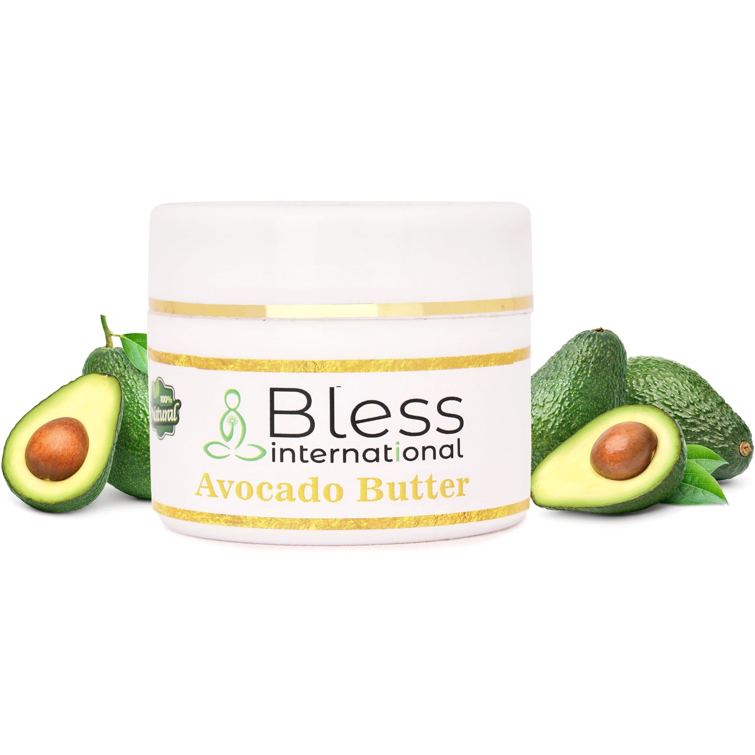Organic Raw Avocado Butter 100% Pure,Natural & Unrefined| Skin Moisturizer For Face, Body & Hair| 4 Oz/115 Gm Ivory/White Grade A | Diy Creams, Balms, Lotions, Soaps| Softens Dry & Tough Skin