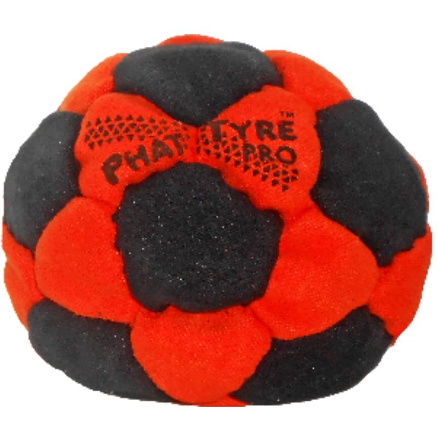 Dirtbag Pt Pro 32 Panel Footbag Hacky Sack, Flying Clipper Original Design, Steel Pellet Filled For Maximum Control Handsewn - Orange/Black.
