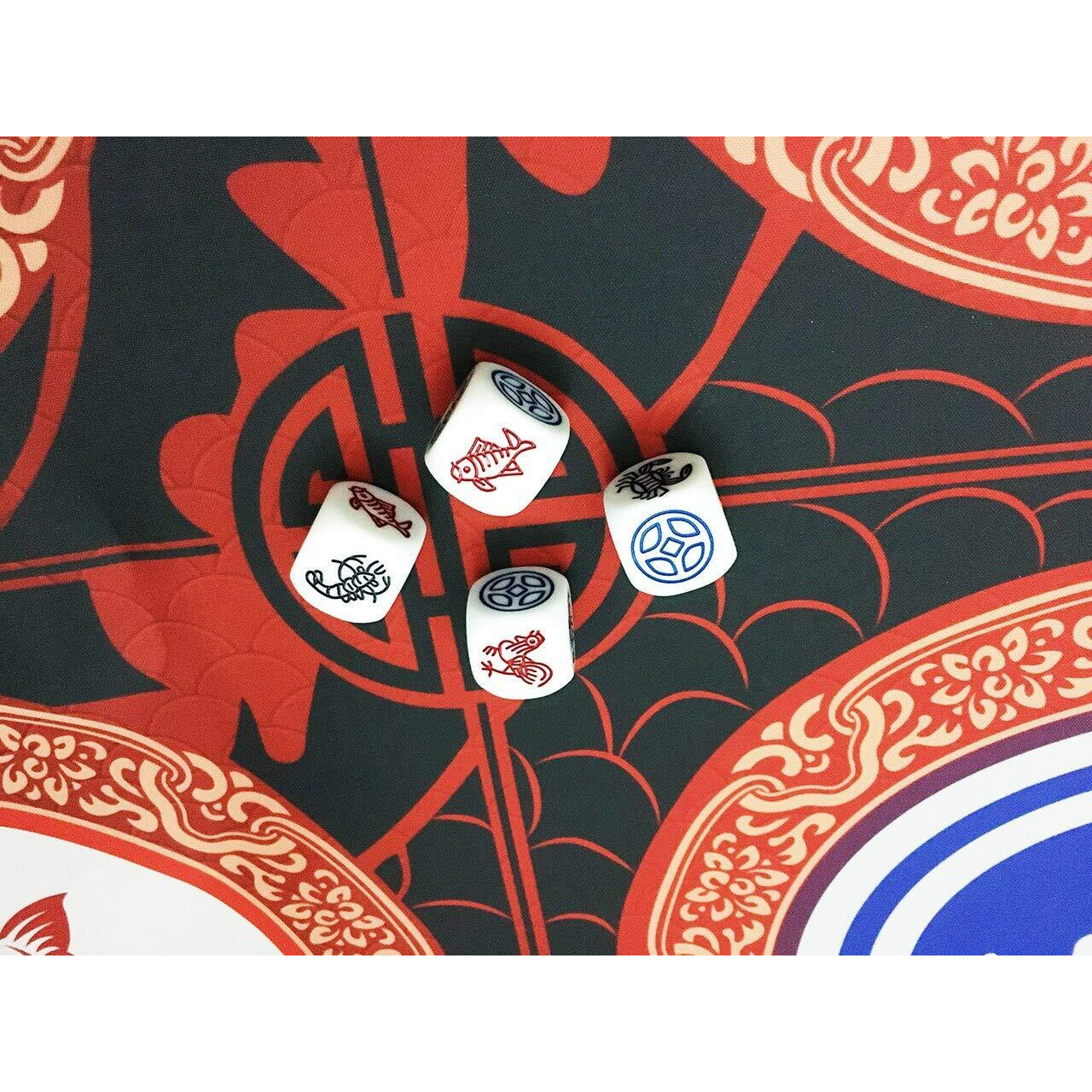 Fish Prawn Crab Dice Game - Asian Lucky Game - Adult Dice Game - Lunar New Year Game-Bau Cua Ca Cop - Chinese New Year Dice Game