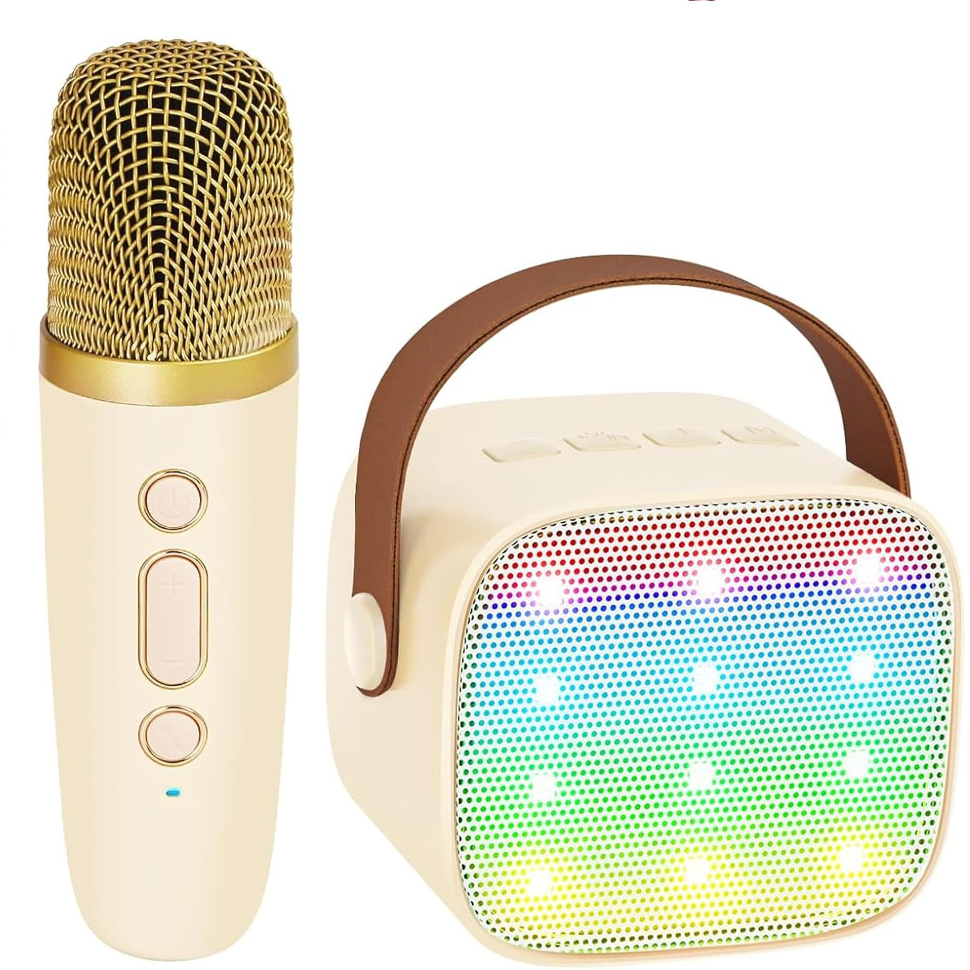 Yll Mini Karaoke Machine With 2 Wireless Microphones For Kids Adults, Portable Bluetooth Speaker Gift For 4, 5, 6, 7, 8, 10, 11, 12, 13, 14+ Years Old Teens Birthday For Boy(Black)