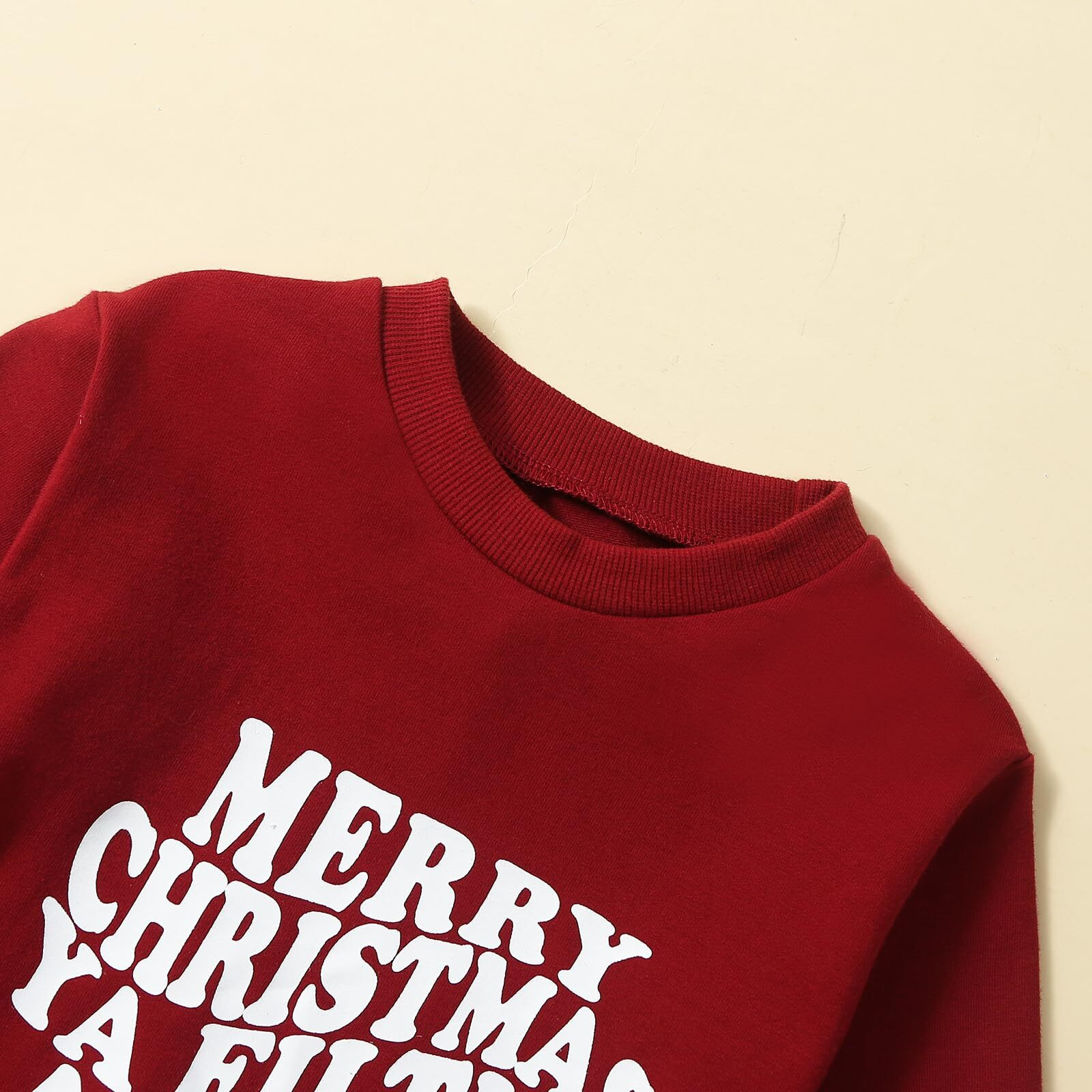 Fybitbo My First Christmas Baby Girl Boy Outfit Sweatshirt Romper Sweater Onesie Long Sleeve Bodysuit Fall Clothes (Merry Christmas Ya Filthy Animal,6-12 Months)