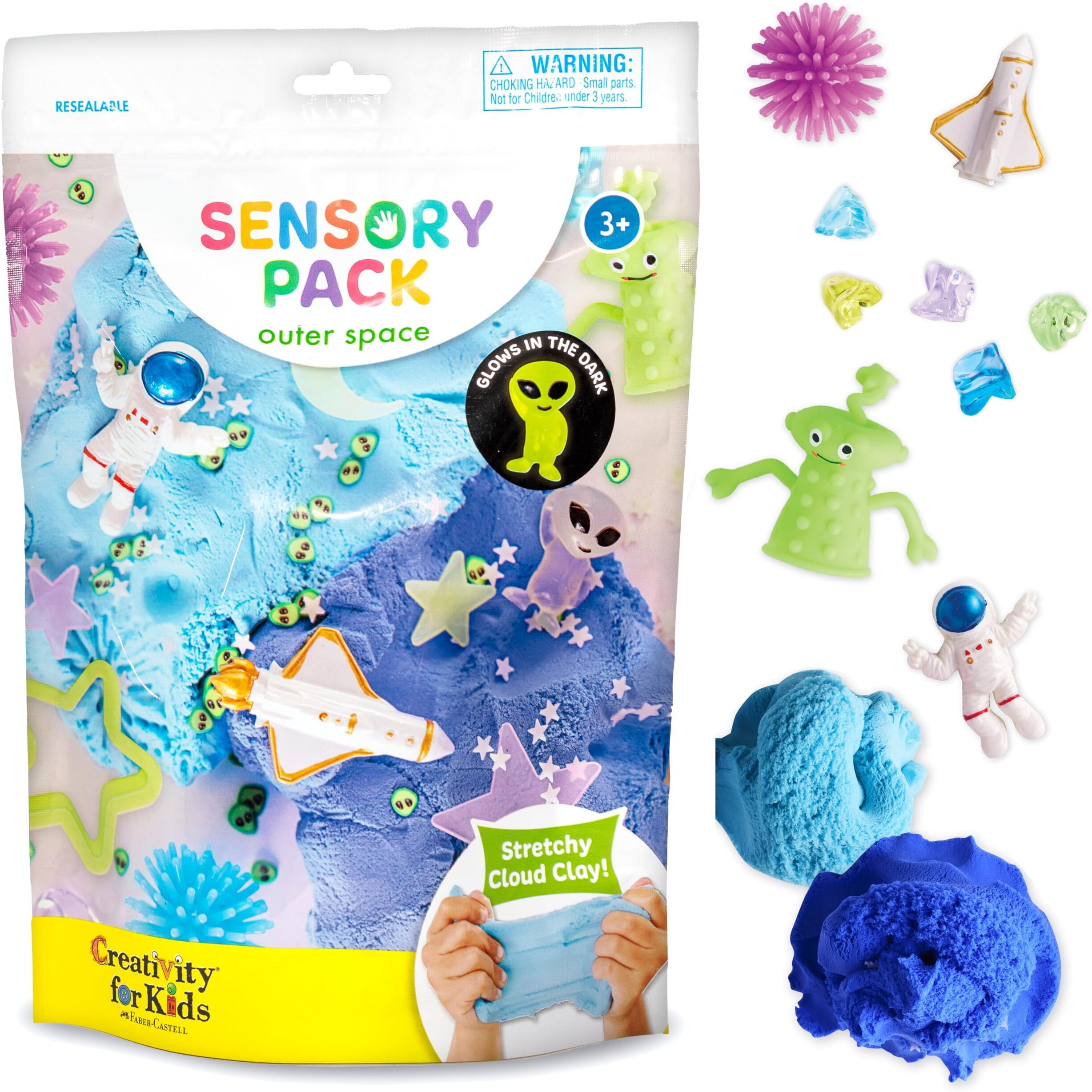 Creativity For Kids Sensory Pack Outer Space - Toddler Activities And Sensory Bin Filler, Space Toys And Gifts For Kids, Sensory Toys For Toddlers 3-4+