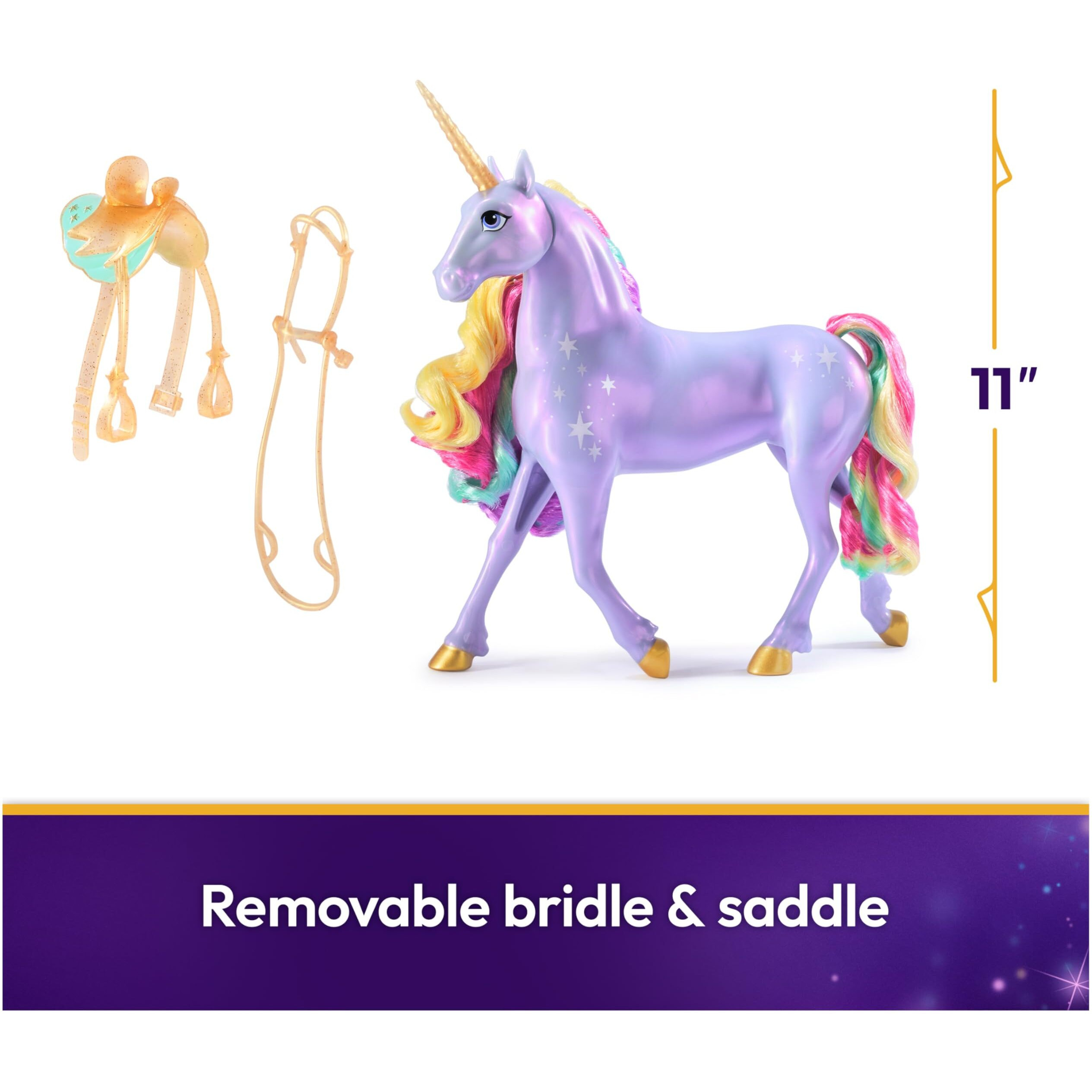 Unicorn Academy, Interactive Rainbow Light-Up Wildstar Unicorn Toy With Lights, Sounds & Music, Dolls & Unicorn Toys For Girls Ages 4 And Up