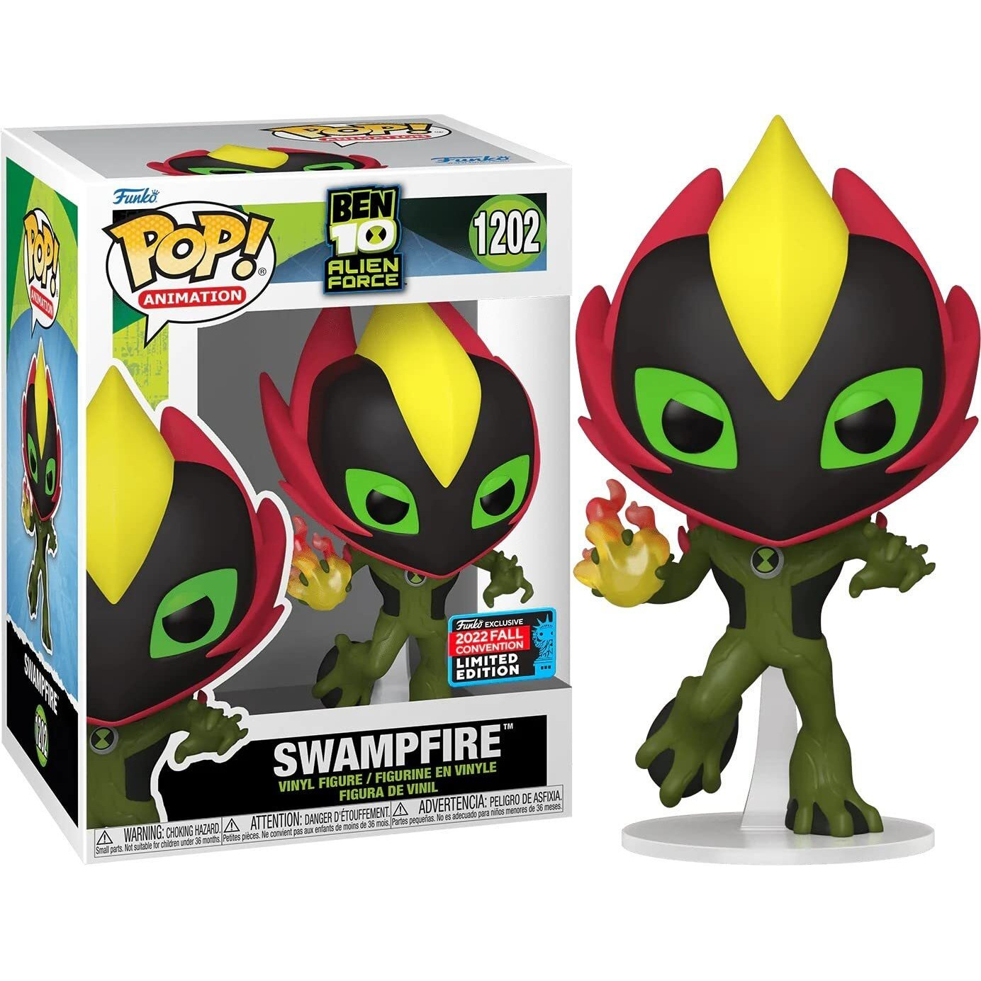Funko Pop Tv Ben 10- Swampfire Vinyl Figure (Fall 2022 Shared Convention Exclusive)