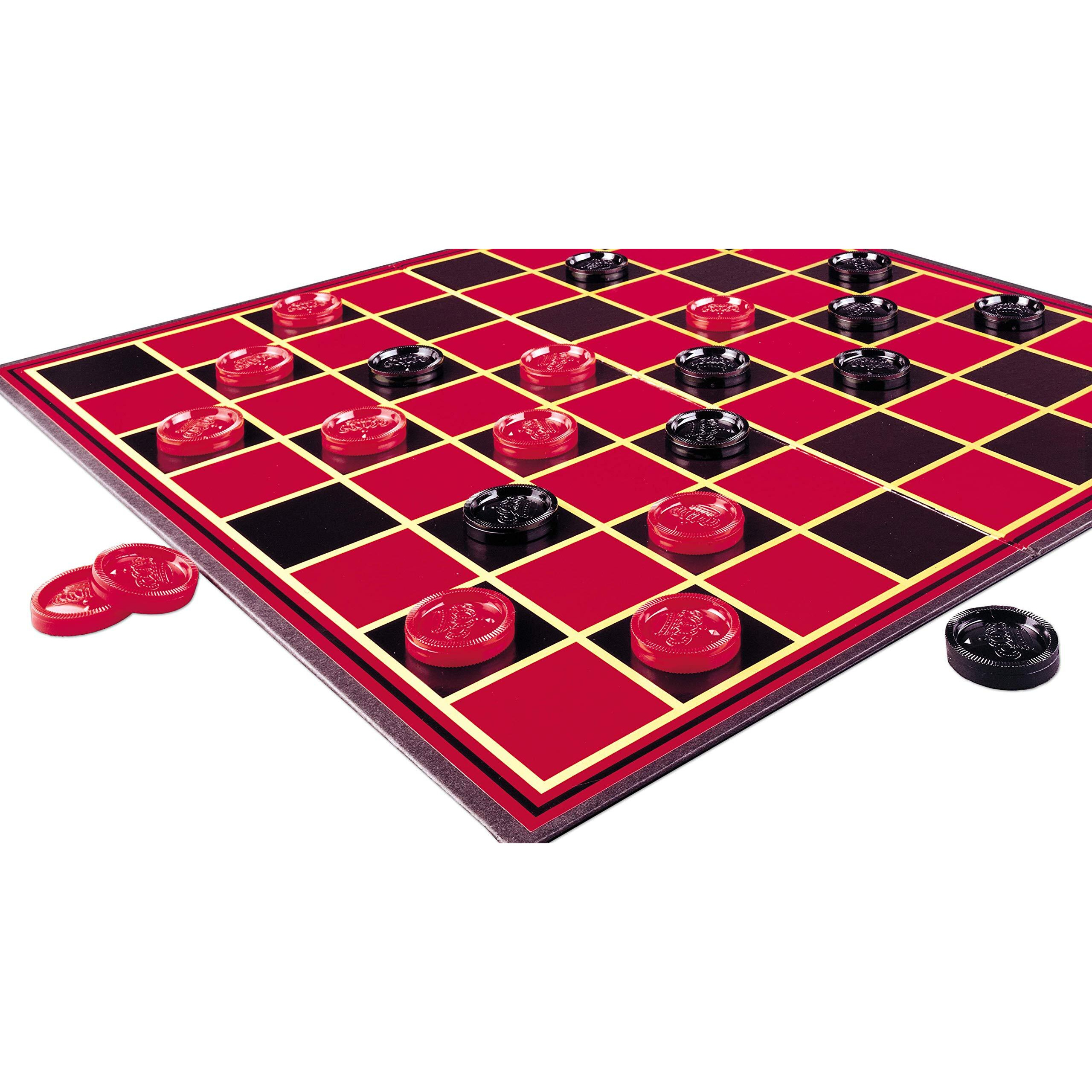 Pressman Checkers -- Classic Game With Folding Board And Interlocking Checkers ,5""