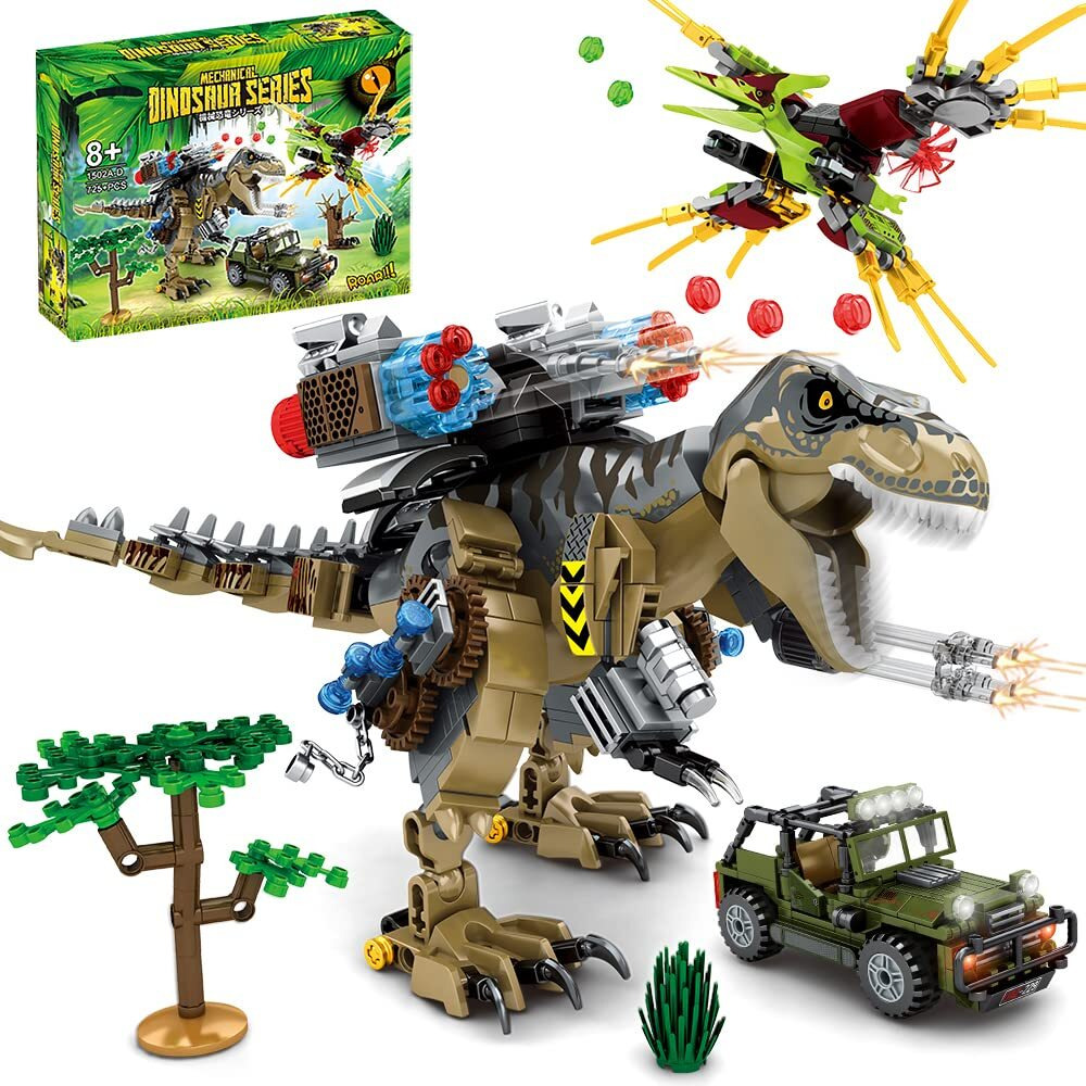 Mesiondy Building Blocks Toys Set 725 Pcs For Age 8 9 10 11 12 13 14 Years, Dinosaur Park World,Birthday Gifts For Boys And Girls