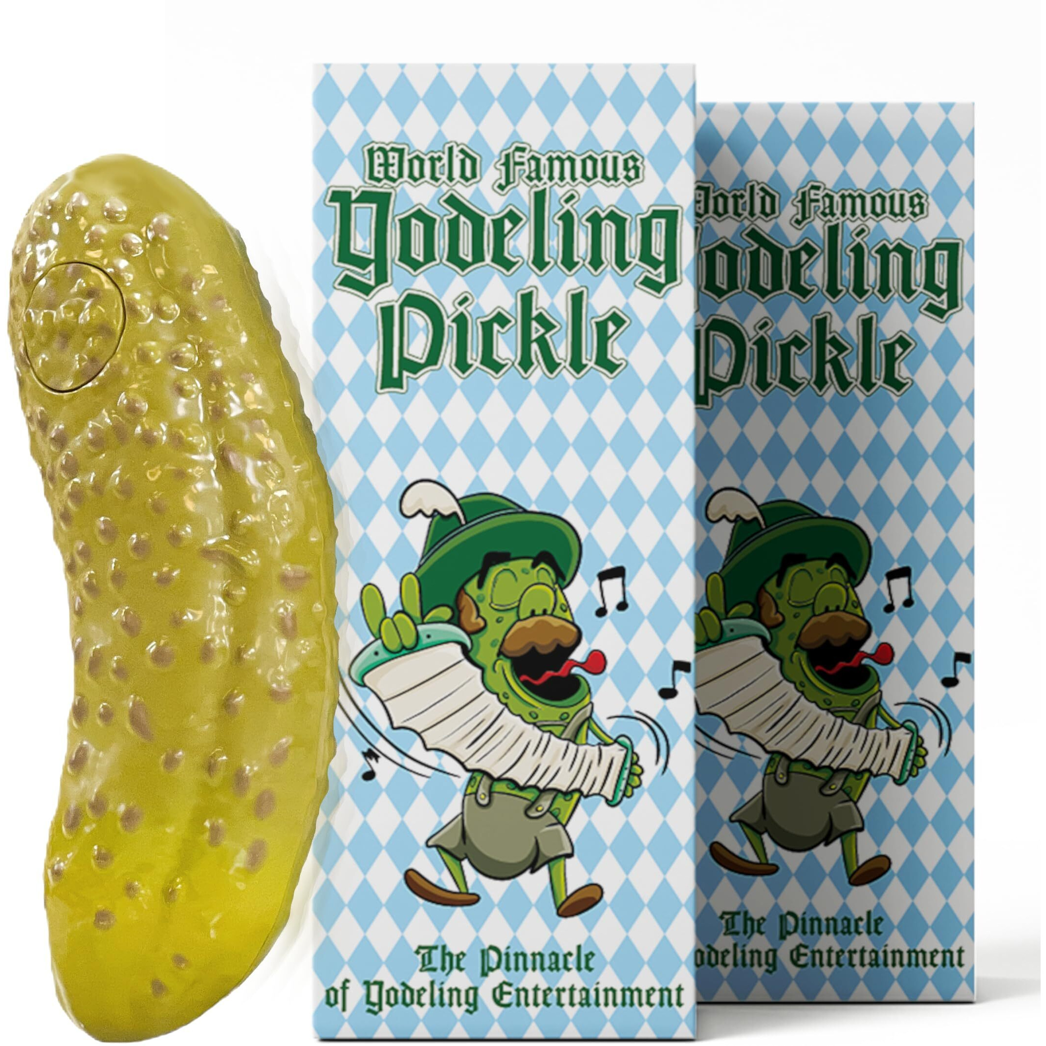 Yodeling Pickle (2 Pickle Pack) - Dill-Lightful Yodel Singing - Make Anyone Laugh - Best Gag Gift For Friends Family Coworkers