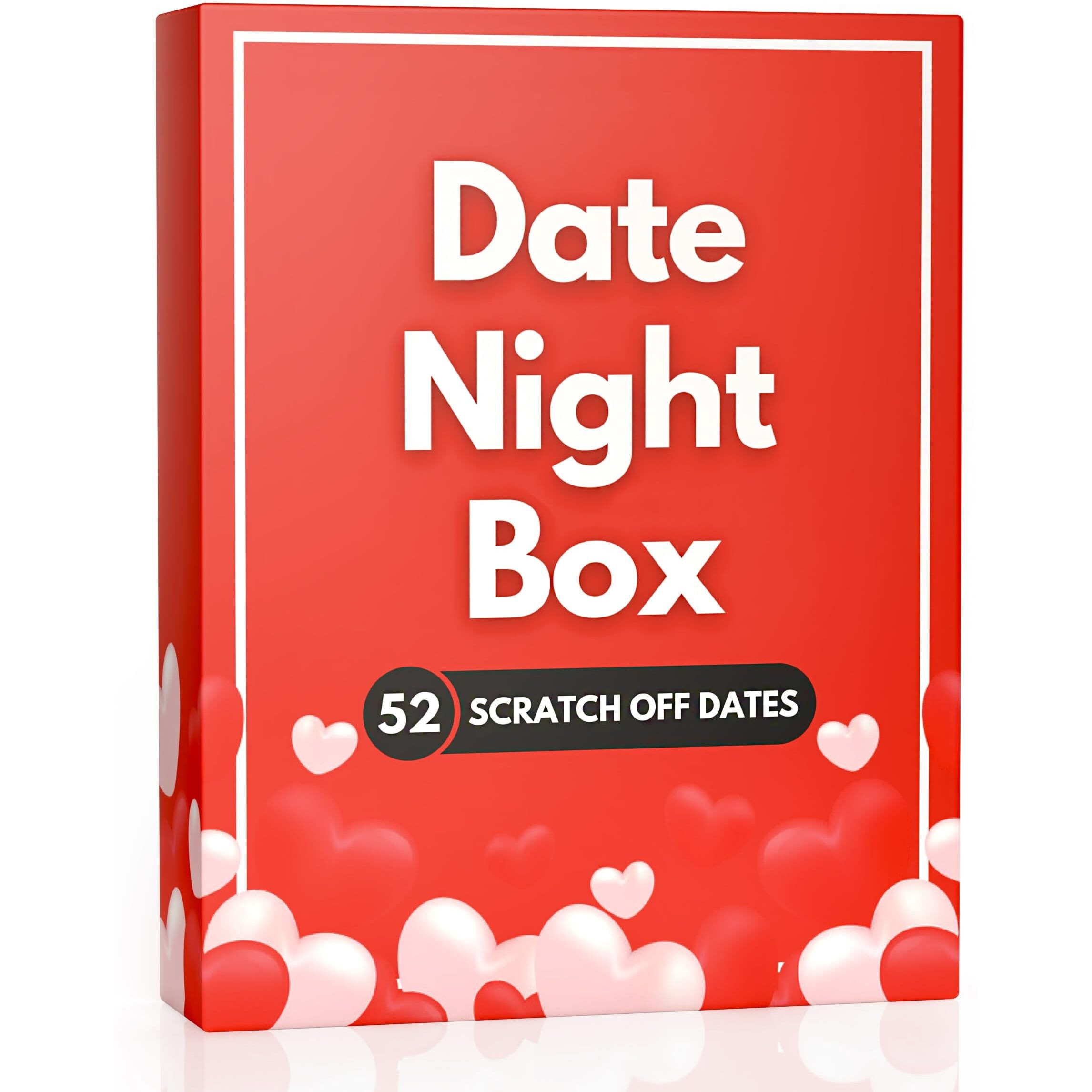 Date Night Box 52 Fun & Adventurous Scratch-Off Date Night Ideas For Couples - Card Game For Husband, Wife, Boyfriend, Girlfriend - Romantic Gift For Birthday, Anniversary, Wedding