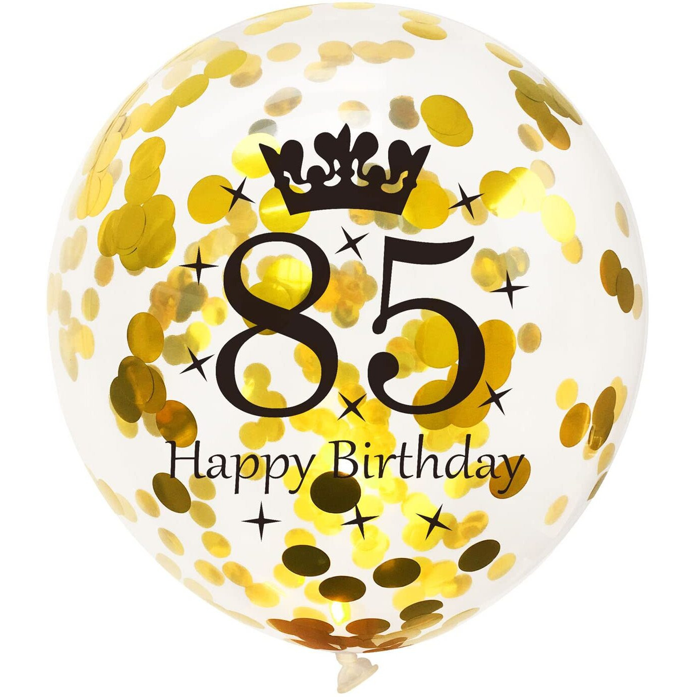 Shuntai 85Th Birthday Balloons Black And Gold 85Th Birthday Party Decorations For Men Women Latex Confetti Balloon Happy 85 Year Old Anniversary Theme Birthday Party Supplies 15 Pack 12 Inch