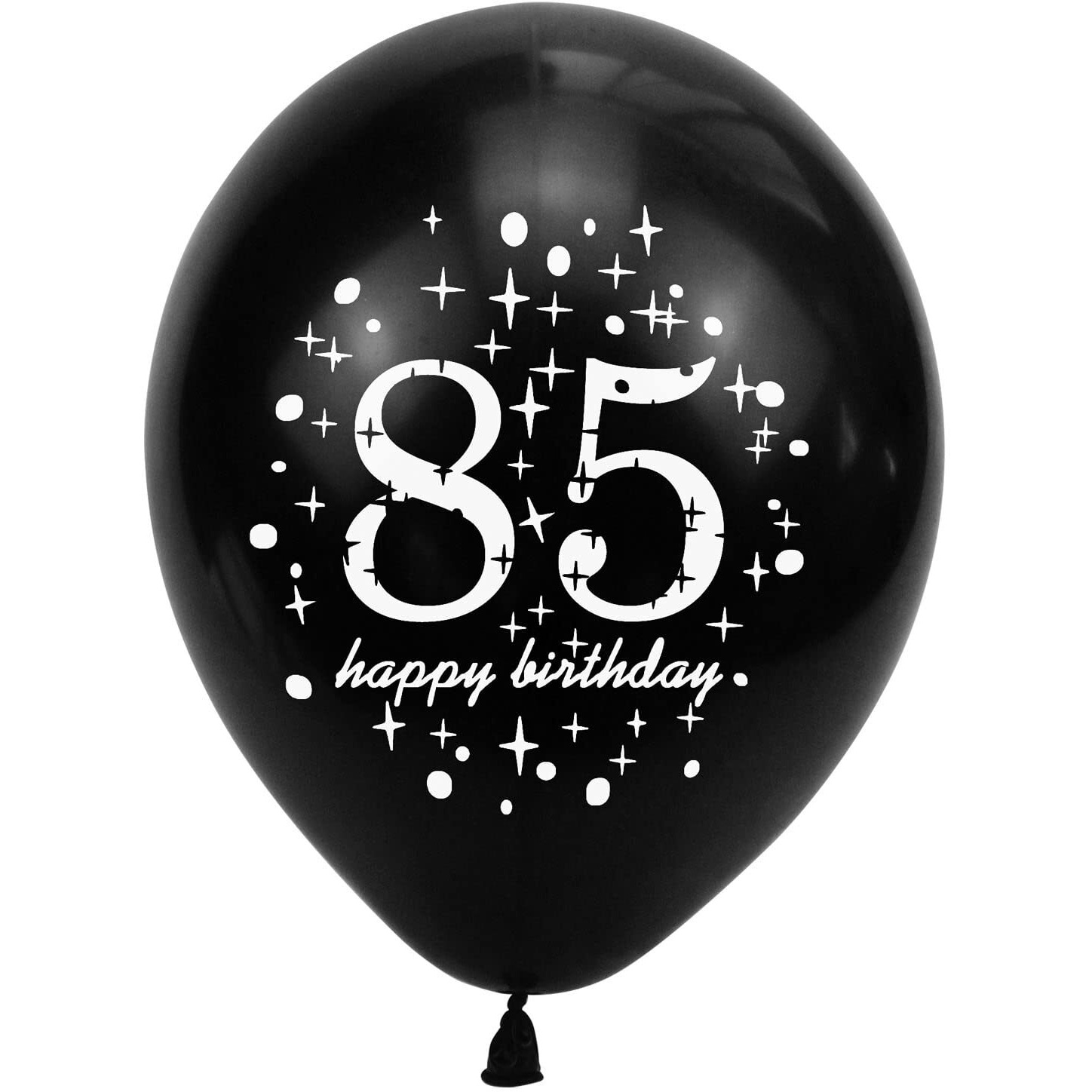 Shuntai 85Th Birthday Balloons Black And Gold 85Th Birthday Party Decorations For Men Women Latex Confetti Balloon Happy 85 Year Old Anniversary Theme Birthday Party Supplies 15 Pack 12 Inch