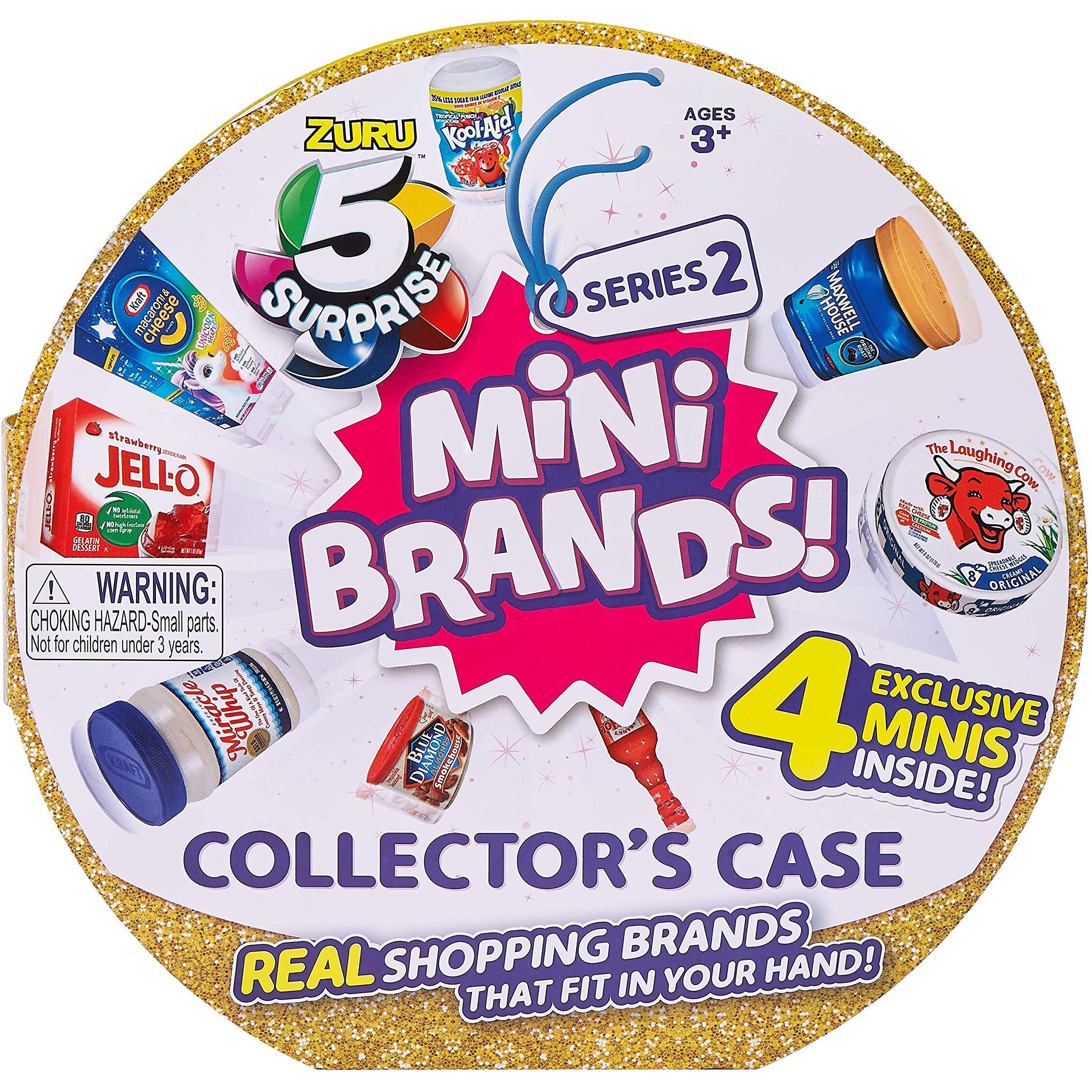 5 Surprise Mini Brands Collector's Case Series 2 (Comes With 4 Exclusive Minis) By Zuru, 7785