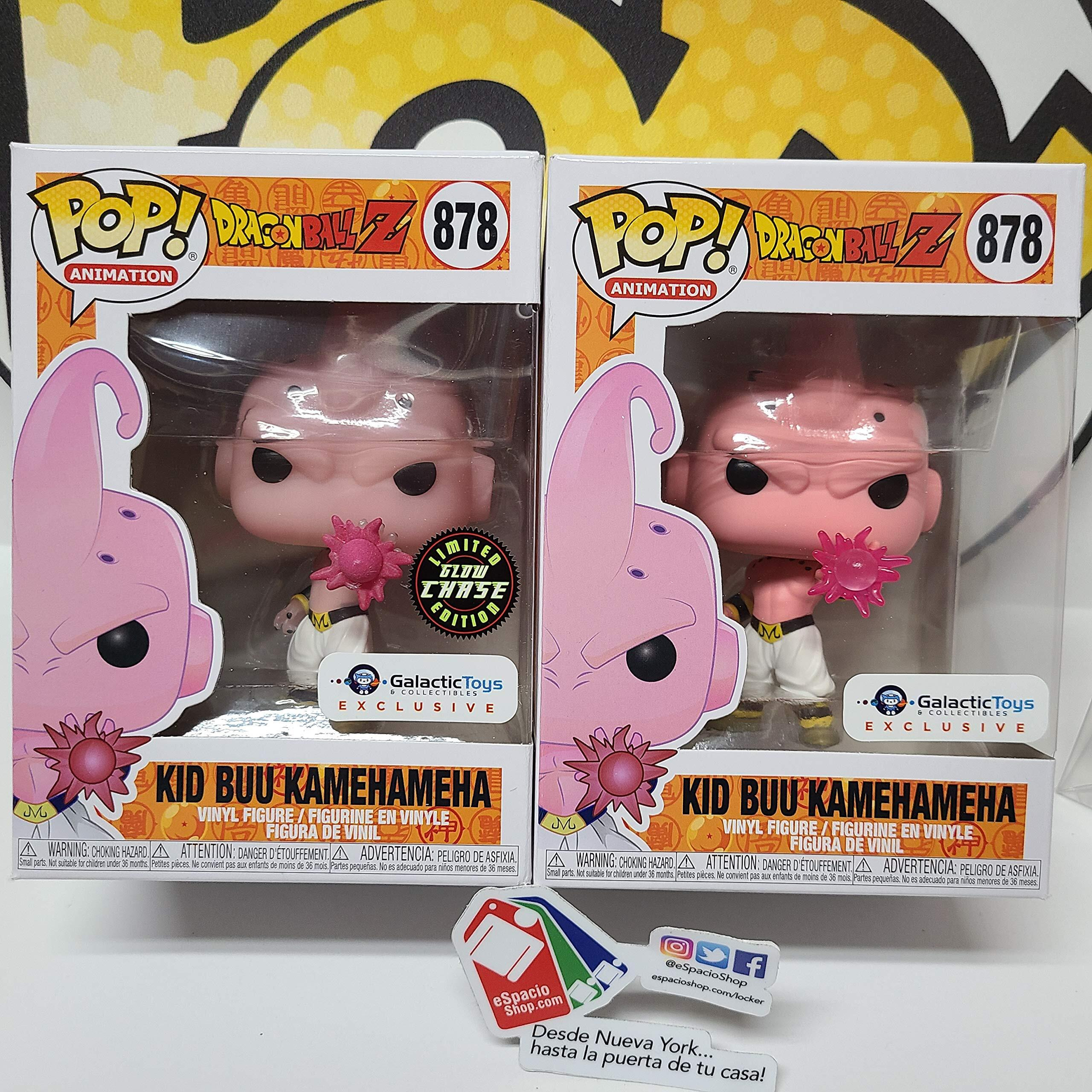 Pop Funko Galactic Toys Exclusive Animation Dbz- Kid Buu Kamehameha W/ 1 And 6 Chance Of (Glow) Chase