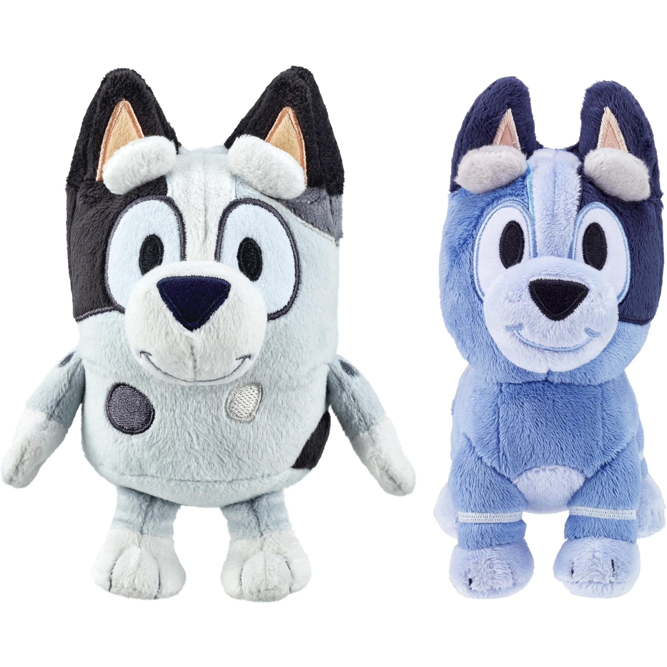 Bluey's Cousins Muffin & Socks Plush Toy Bundle Includes 8"" Muffin Plush & 7.5"" Socks Plush - Made With Deluxe Fabrics & Featuring Embroidered Details. Collect All Of Bluey's Plush Family & Friends