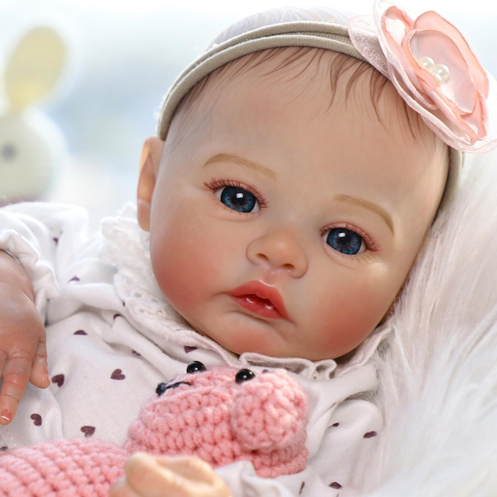 Ksbd Lifelike Reborn Baby Dolls - 18 Inch Realistic Newborn Baby Dolls Girl, Real Life Baby Dolls With Soft Weighted Body, Real Baby Reborn Gift Set For Kids Age 3+