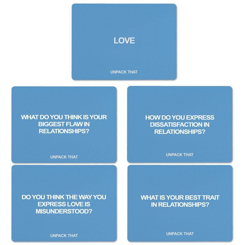 Unpack That Love Deck Relationship Cards For Couples And Dating - Real Questions About Love And Relationship That Matter