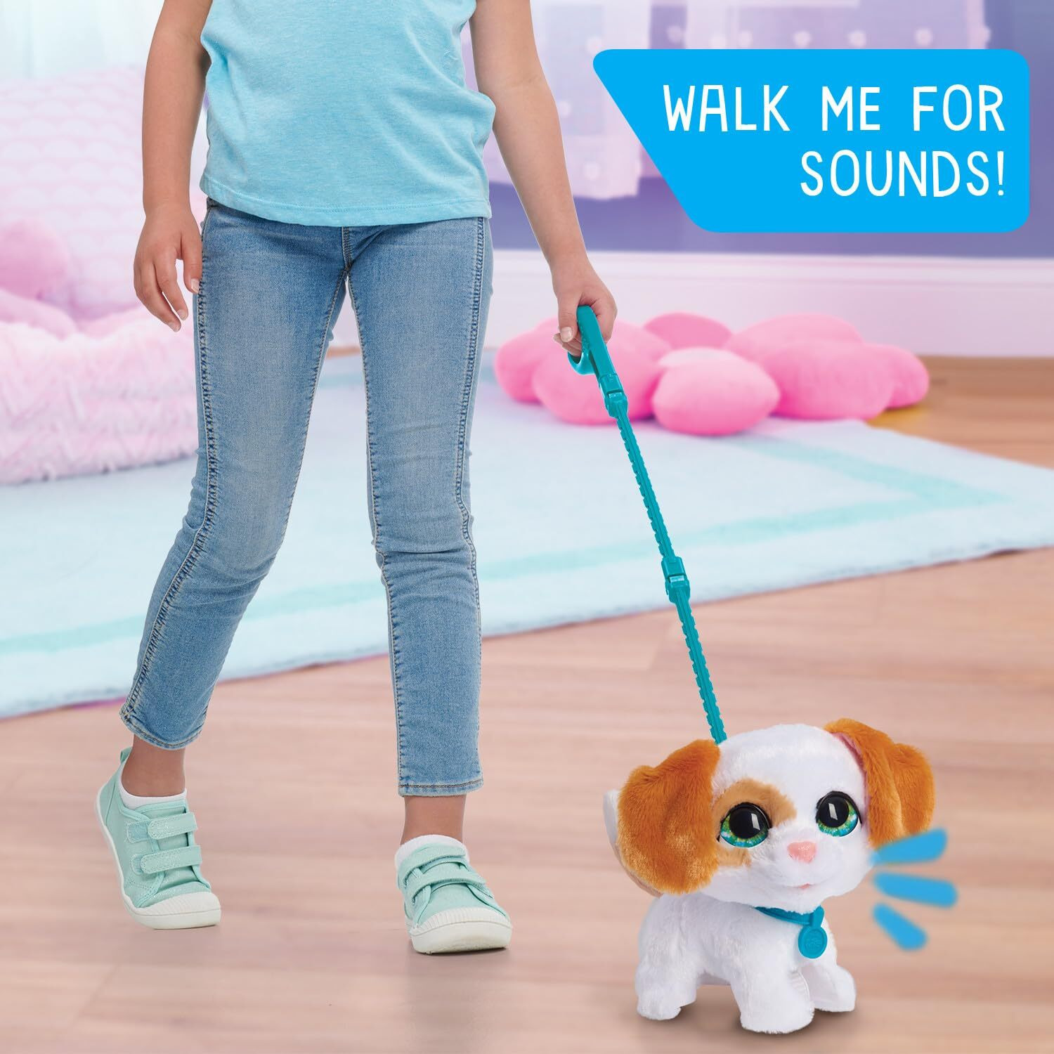 Just Play Furreal Walk-A-Lots Big Wags Interactive Toy , Walking 8-Inch Plush Puppy With Sounds, Kids Toys For Ages 4 Up