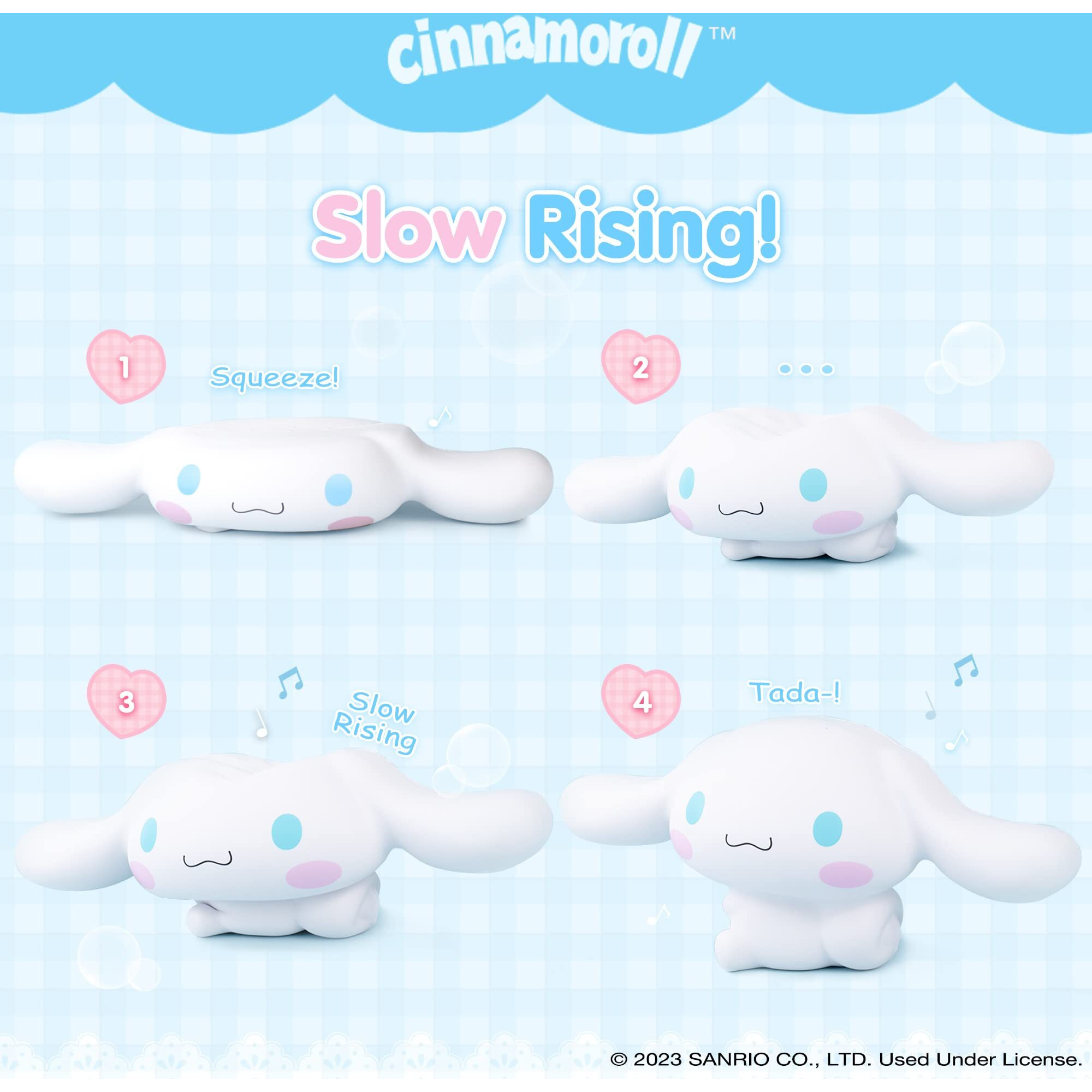 Hamee Sanrio Hello Kitty And Friends Cinnamoroll Jumbo Squishy Toy Slow Rising Cute Squishu Sweet Cotton Candy Scented Birthday Gift Bags, Party Favors, Gift Basket Filler, Stress Relief