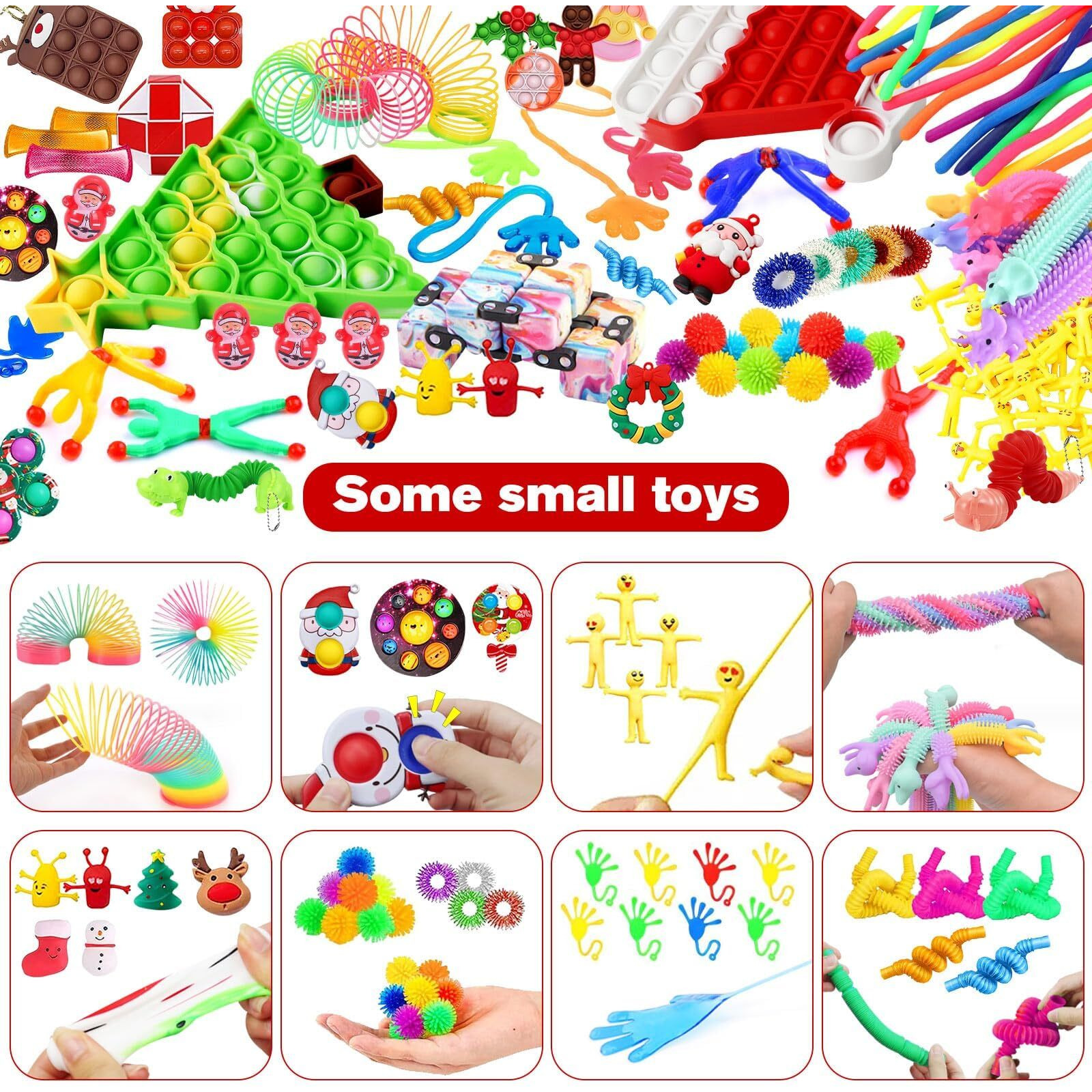 Fidget Advent Calendar 2024 For Kids - 24 Days Christmas Holiday Countdown Advent Calendars For Xmas Party Favor, Fidget Toys Bulk Sensory Toy Surprise Christmas Goodies For Girls Boys (35 Pcs)
