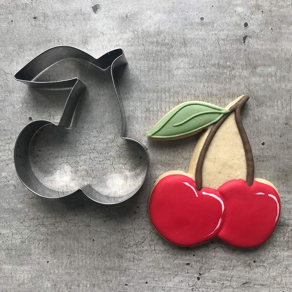 Liliao Cherry Cookie Cutter - 4 X 3.7 Inches - Stainless Steel