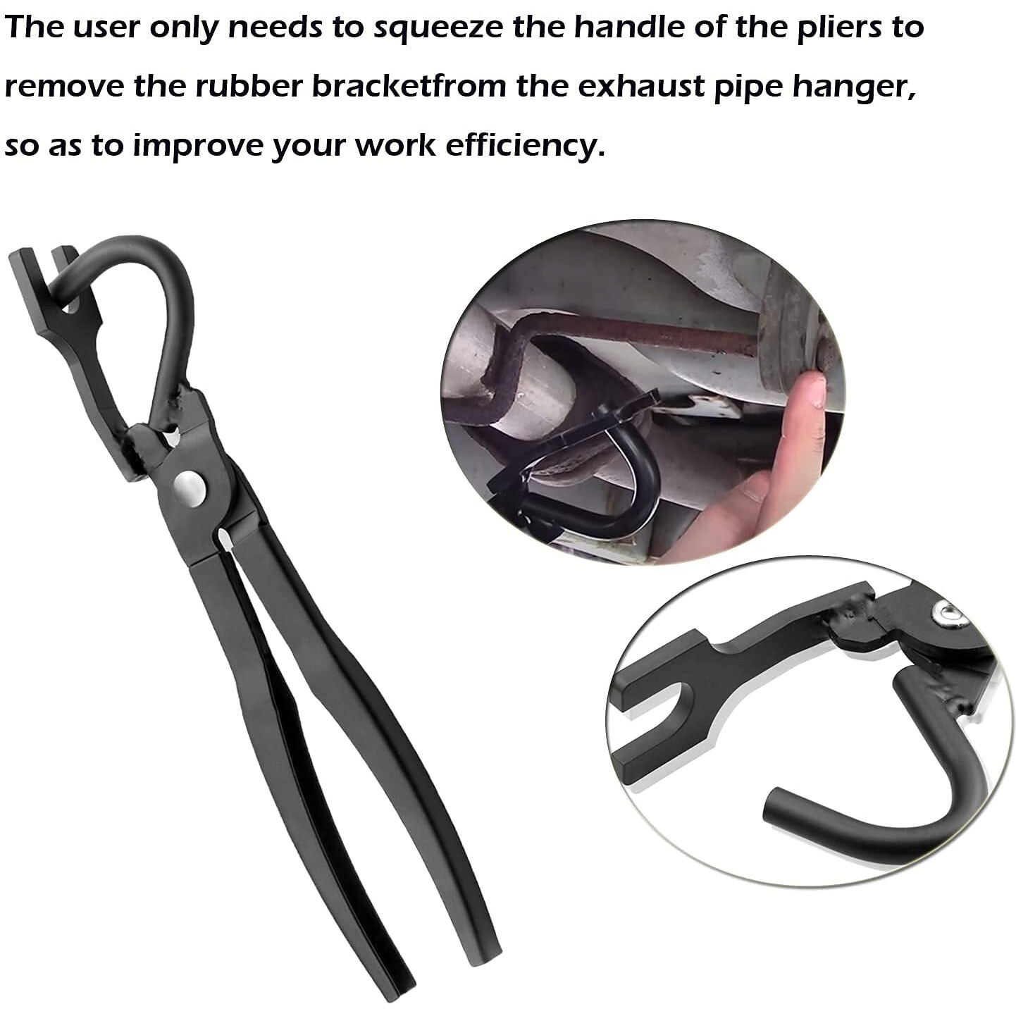Kujunpao Exhaust Pliers Pipe Rubber Bracket Hanger Support Removal Tool